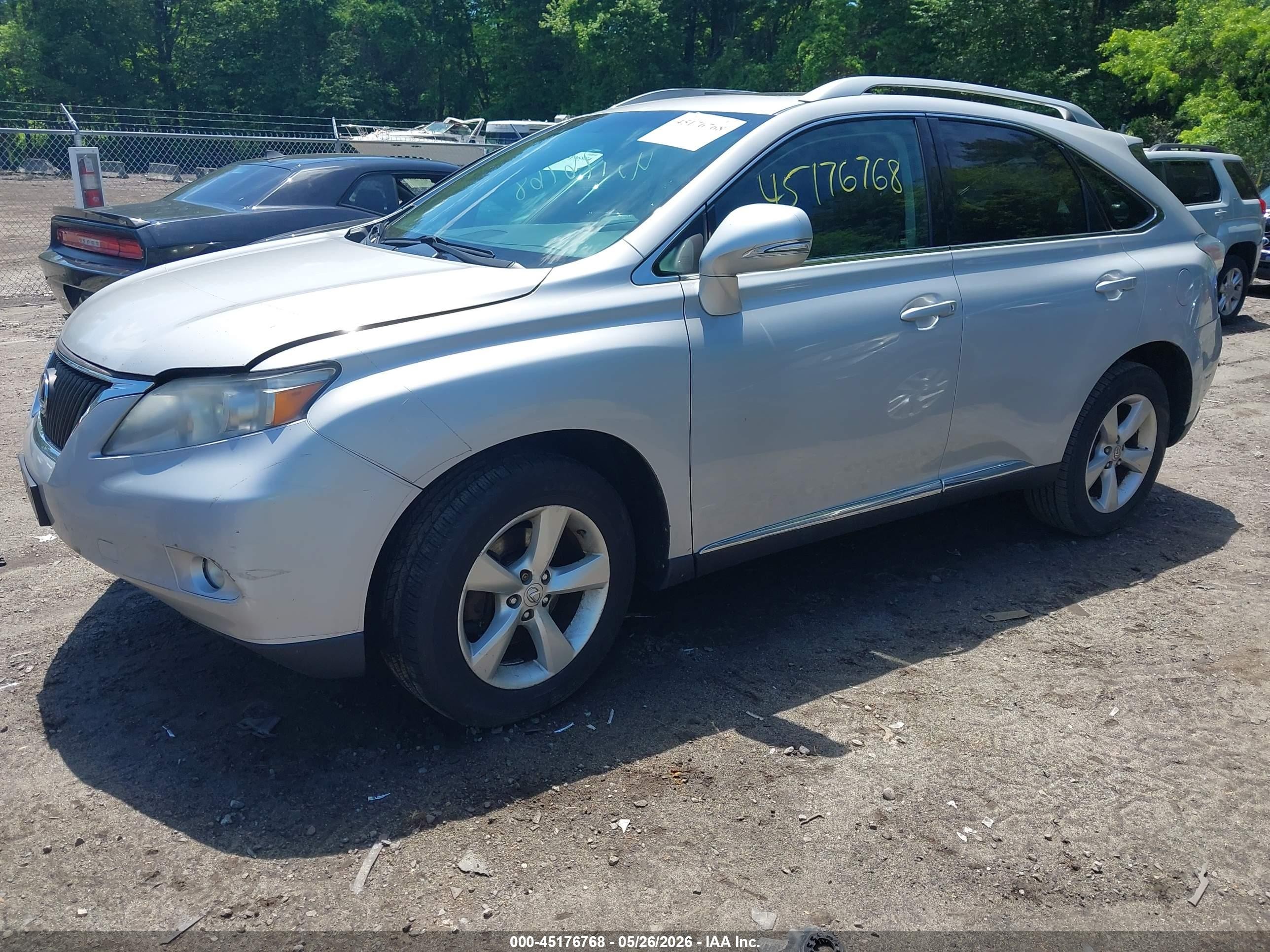 2010 Lexus Rx 350   Silver vin: 2T2BK1BA2AC034877