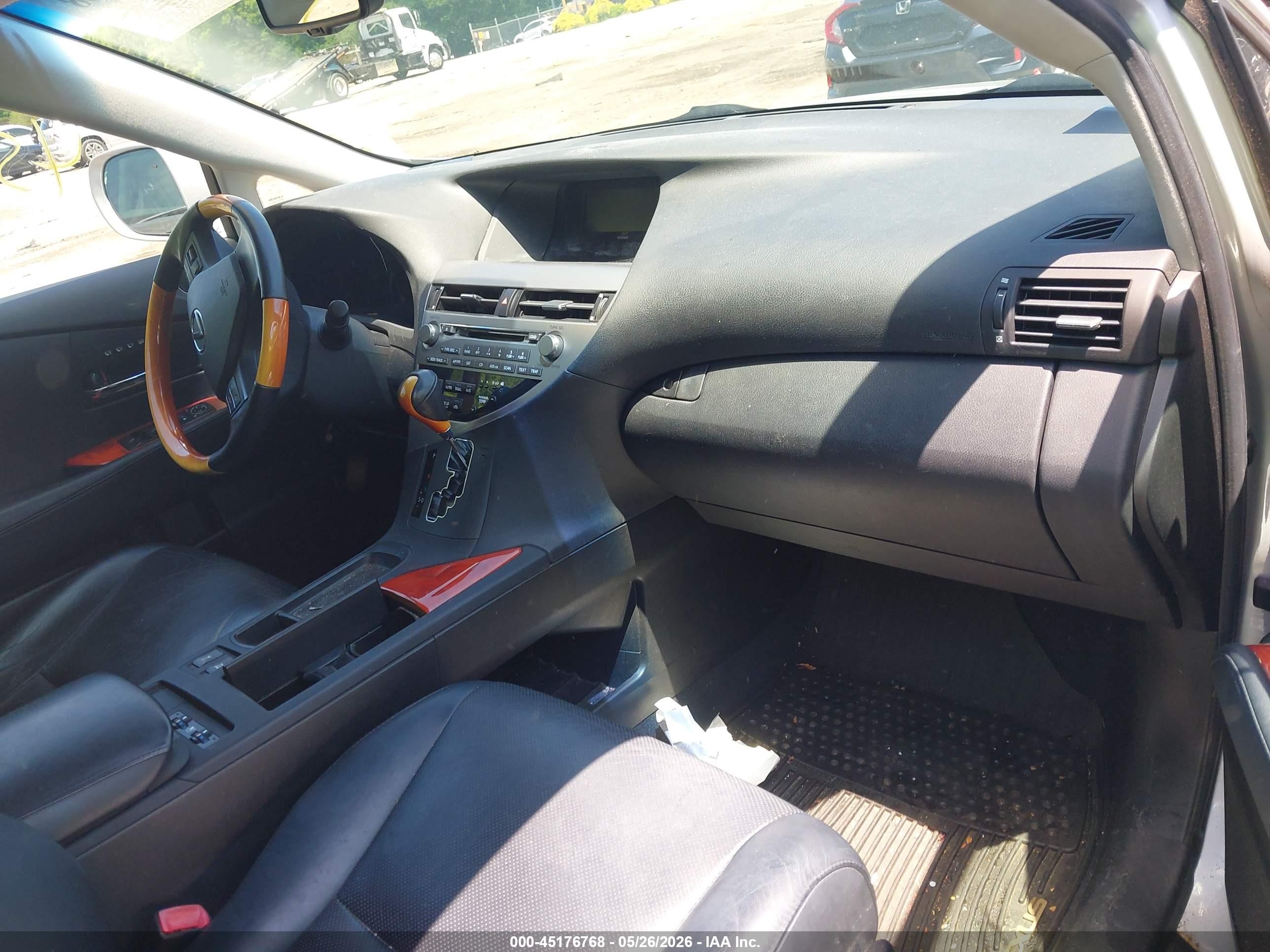 2010 Lexus Rx 350   Silver vin: 2T2BK1BA2AC034877