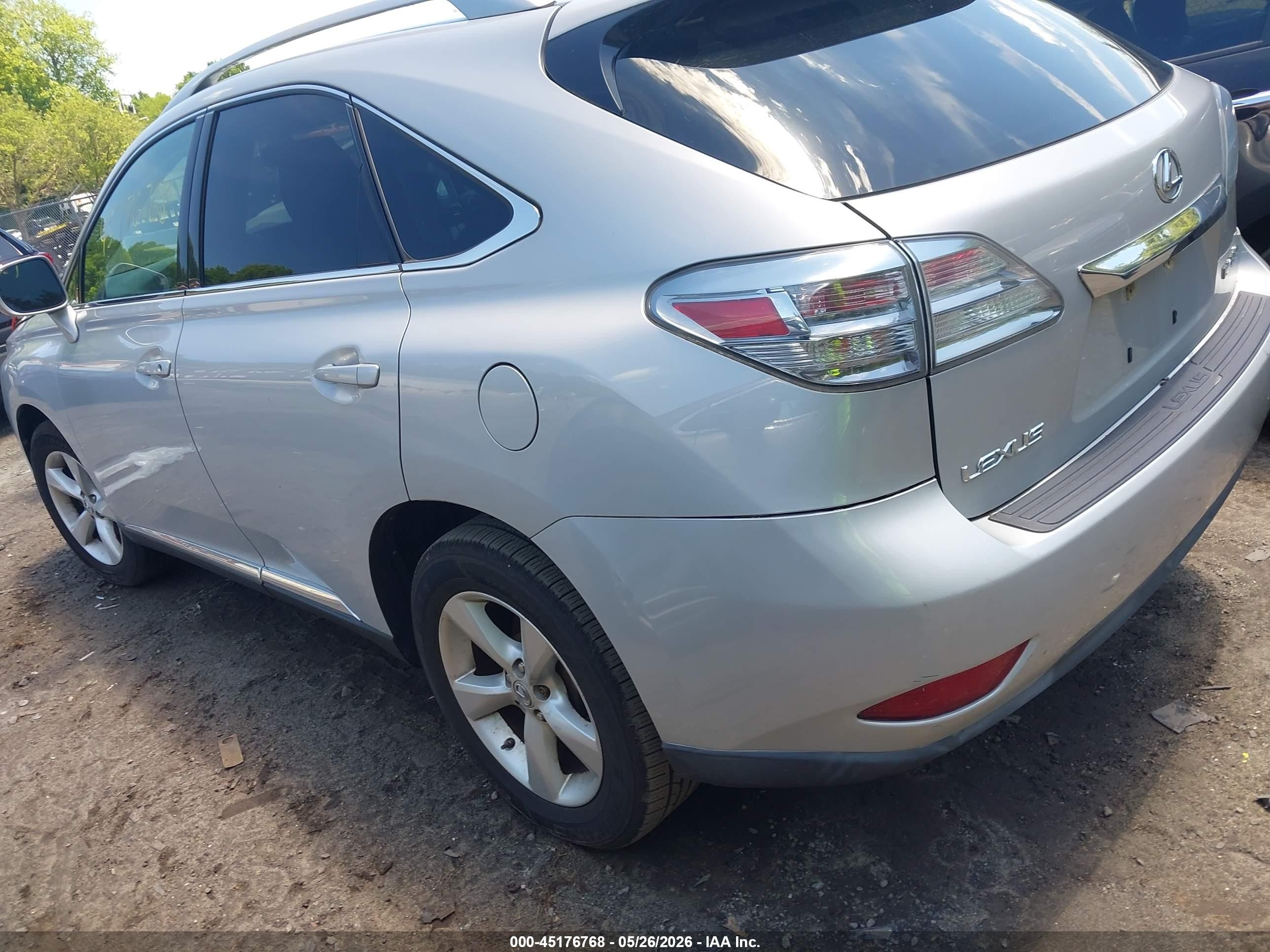 2010 Lexus Rx 350   Silver vin: 2T2BK1BA2AC034877