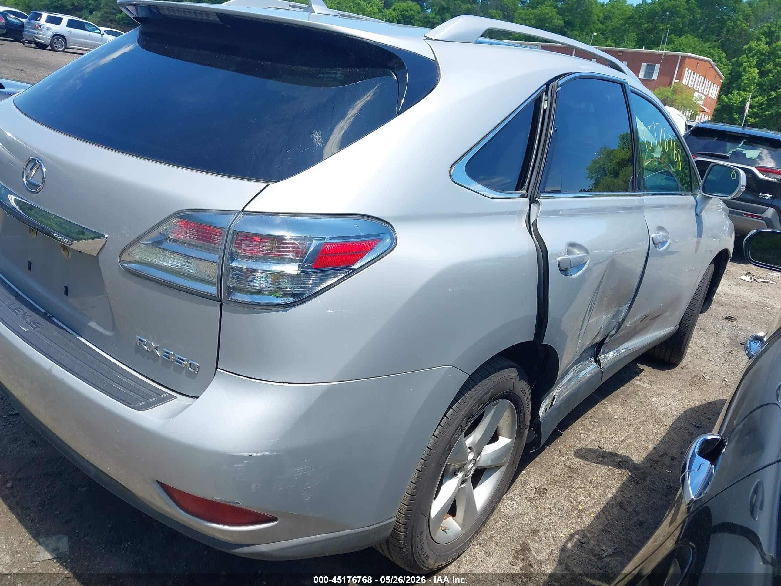 2010 Lexus Rx 350   Silver vin: 2T2BK1BA2AC034877