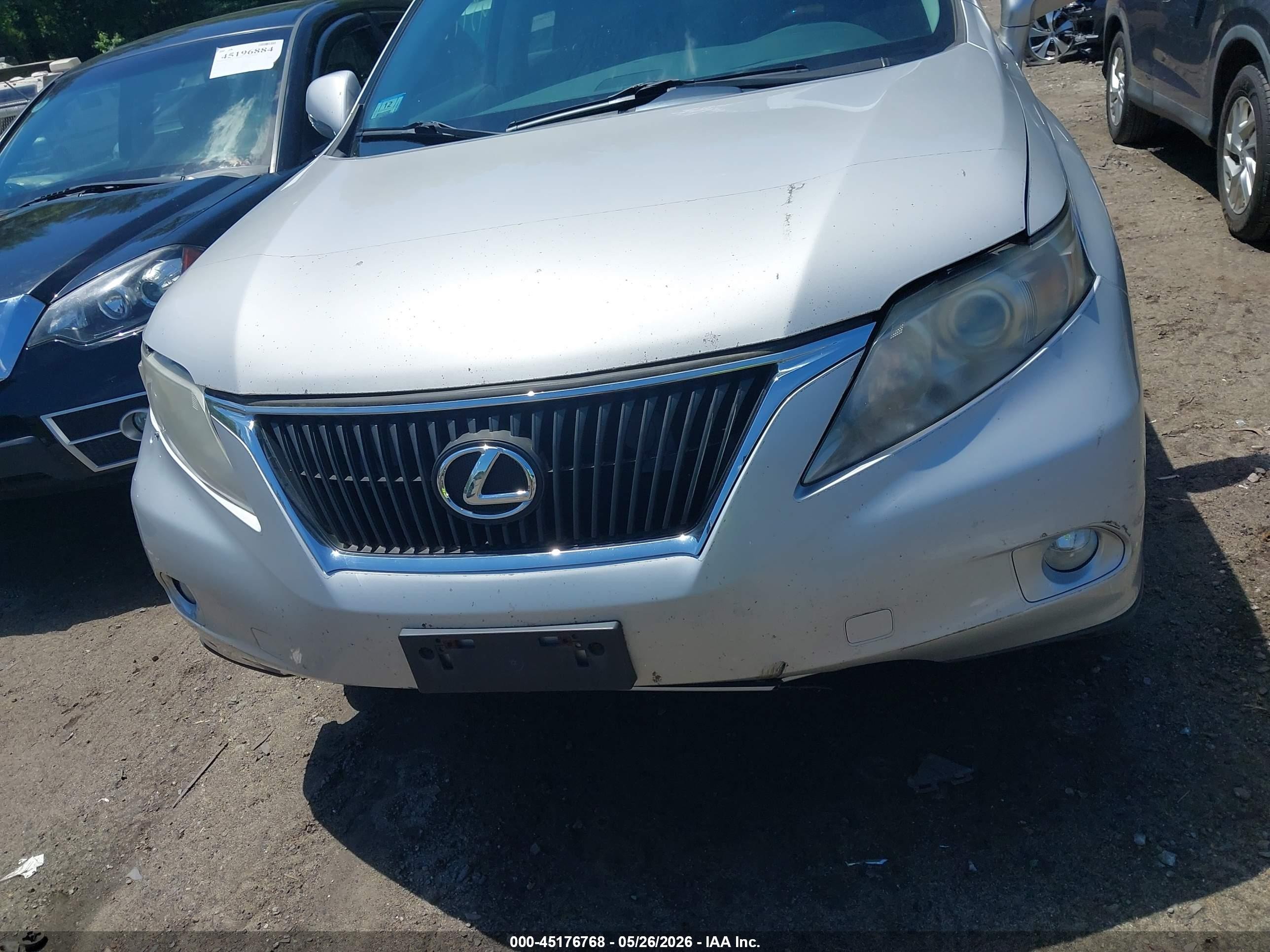 2010 Lexus Rx 350   Silver vin: 2T2BK1BA2AC034877