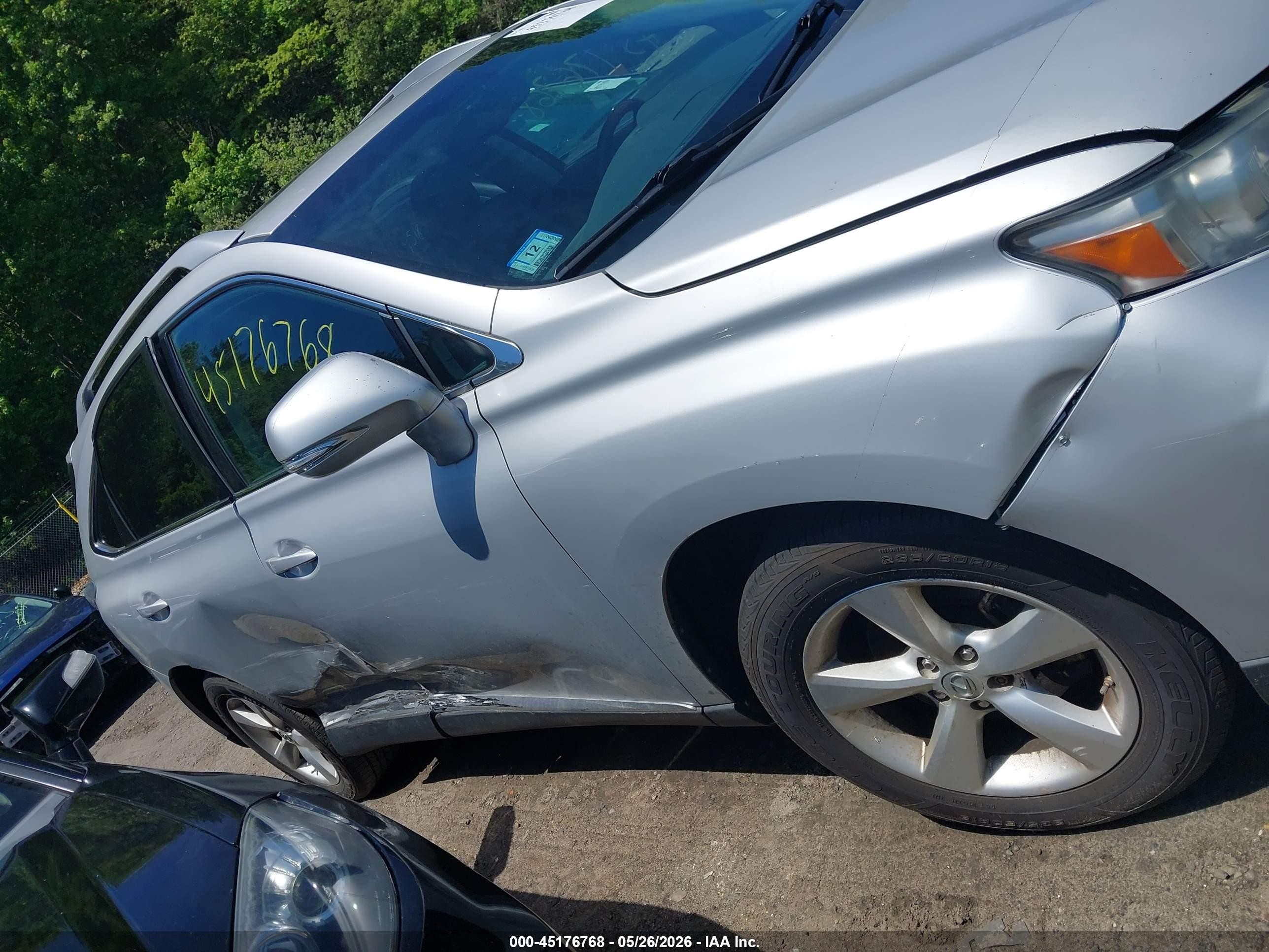2010 Lexus Rx 350   Silver vin: 2T2BK1BA2AC034877