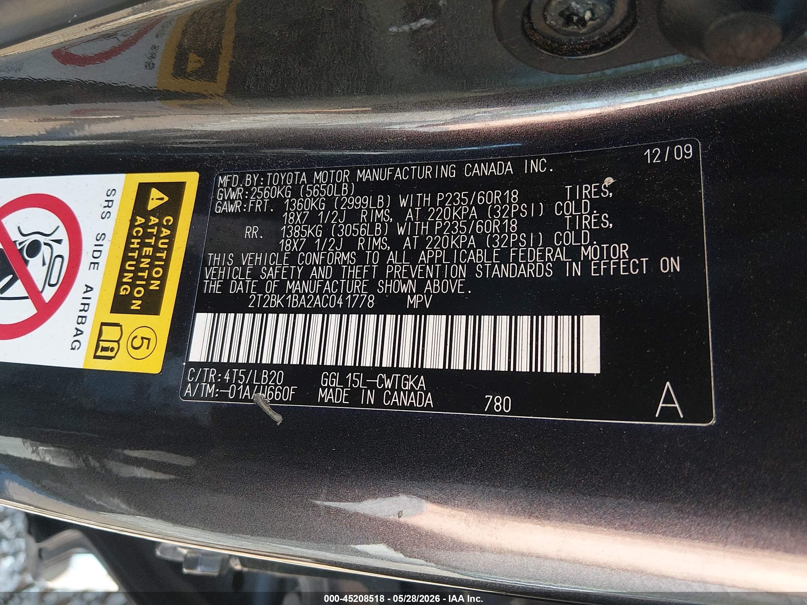 2010 Lexus Rx 350   Gray vin: 2T2BK1BA2AC041778
