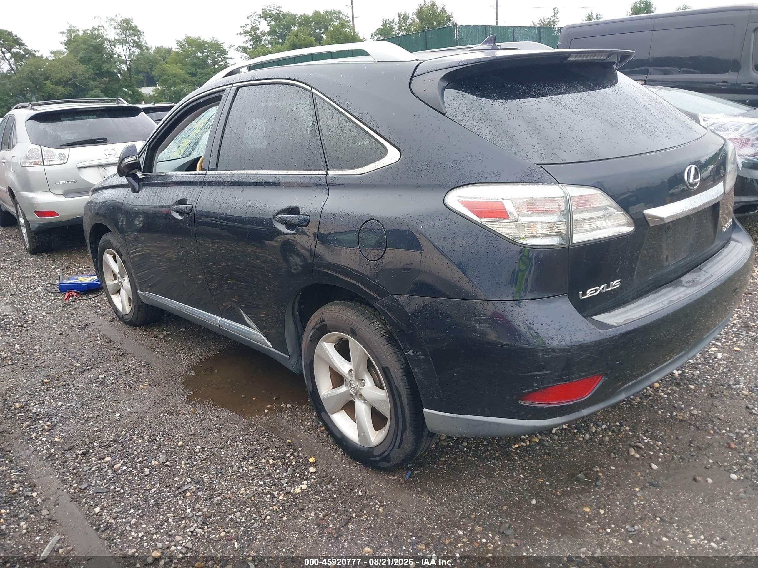 2010 Lexus Rx 350   Blue vin: 2T2BK1BA2AC059469