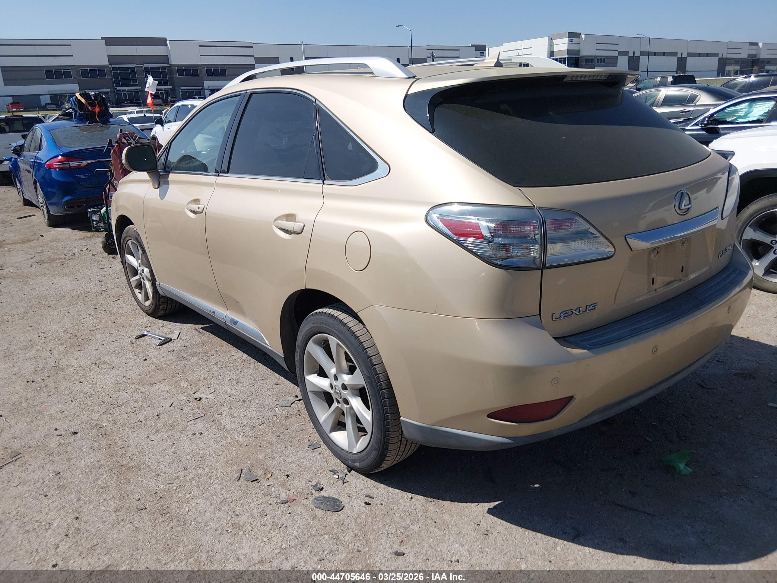 2010 Lexus Rx 350   Gold vin: 2T2BK1BA2AC063120