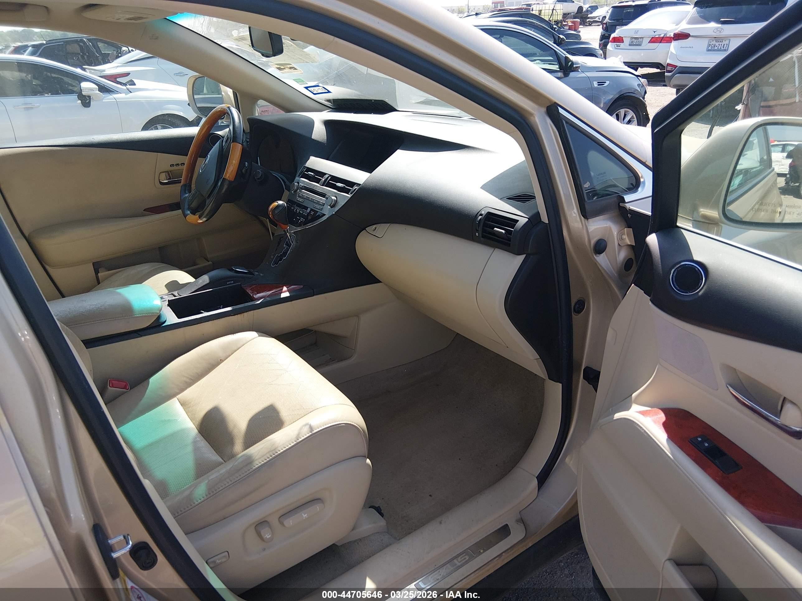 2010 Lexus Rx 350   Gold vin: 2T2BK1BA2AC063120
