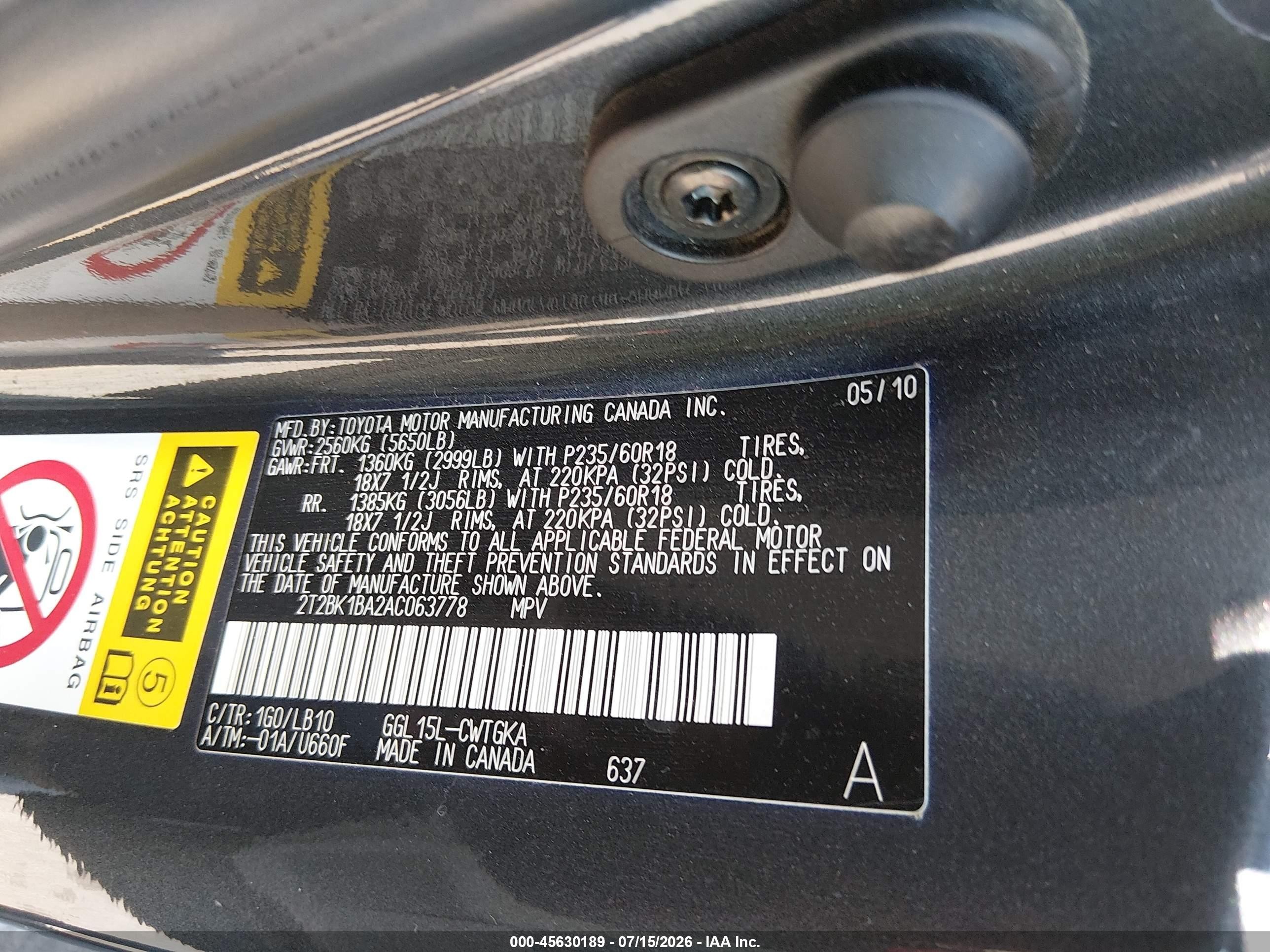 2010 Lexus Rx 350   Beige vin: 2T2BK1BA2AC063778