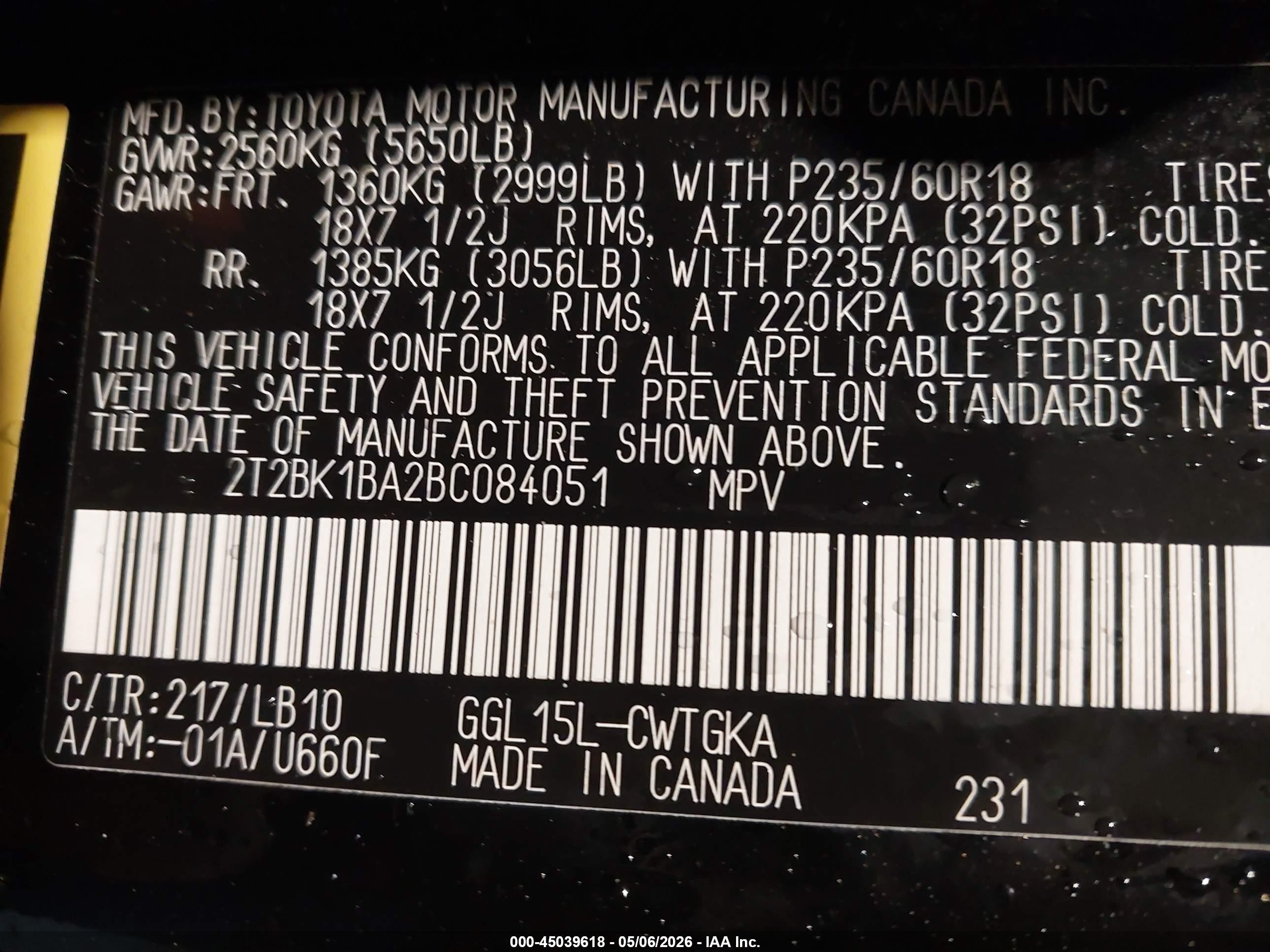 2011 Lexus Rx 350   Black vin: 2T2BK1BA2BC084051