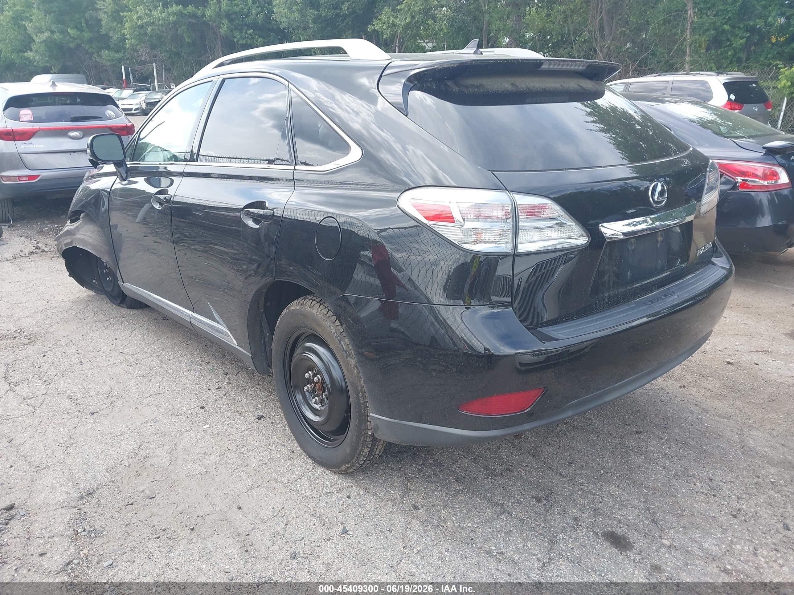 2011 Lexus Rx 350   Black vin: 2T2BK1BA2BC094420