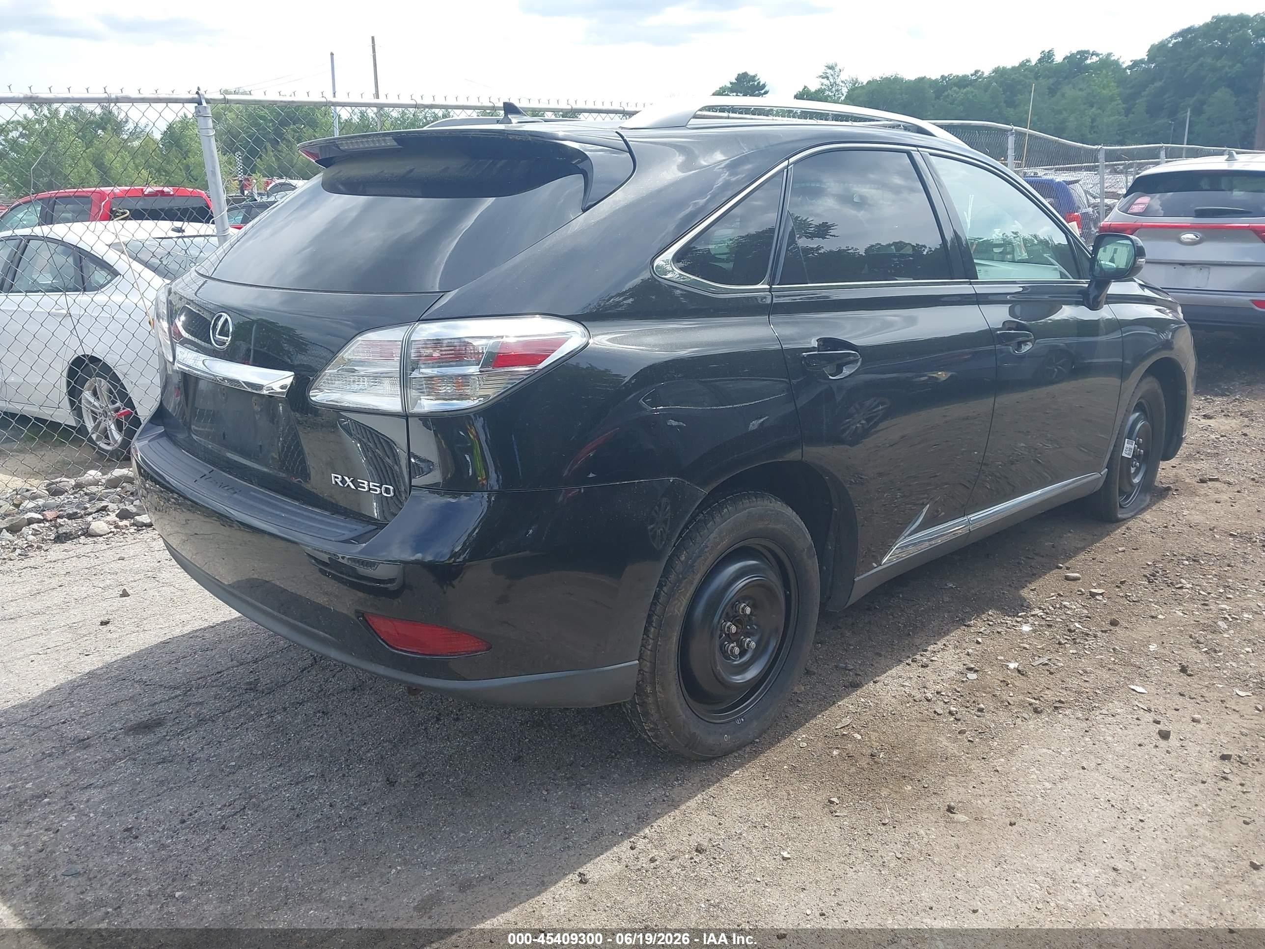 2011 Lexus Rx 350   Black vin: 2T2BK1BA2BC094420