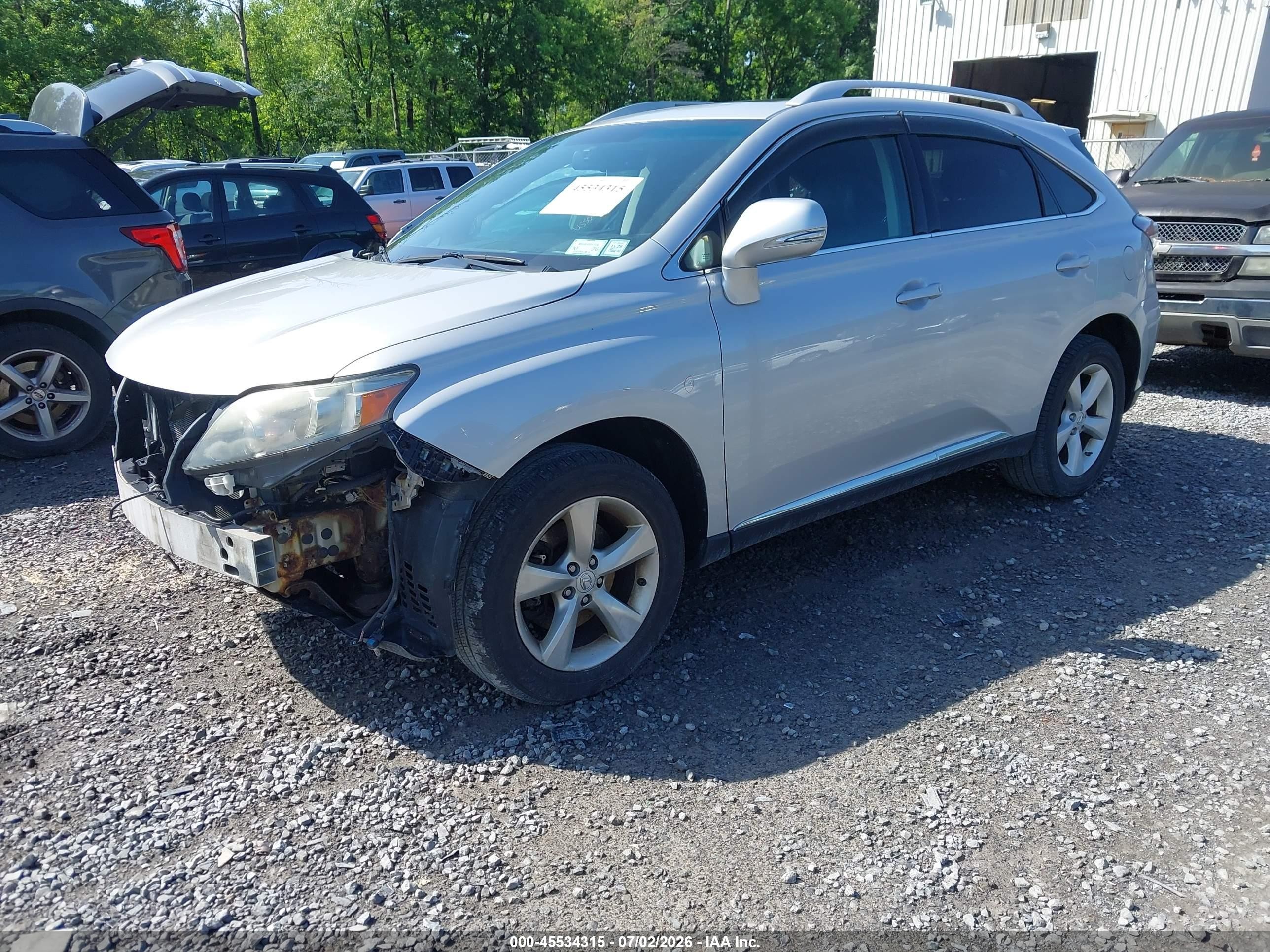 2012 Lexus Rx 350   Silver vin: 2T2BK1BA2CC126106