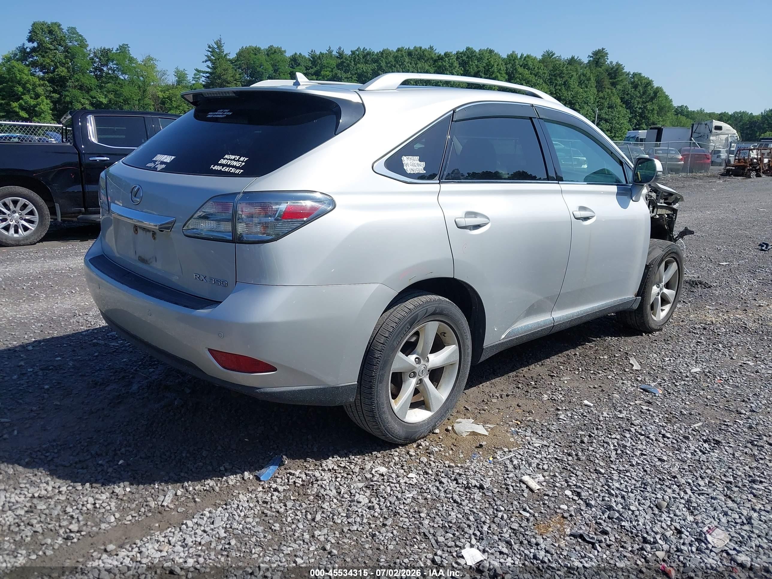 2012 Lexus Rx 350   Silver vin: 2T2BK1BA2CC126106