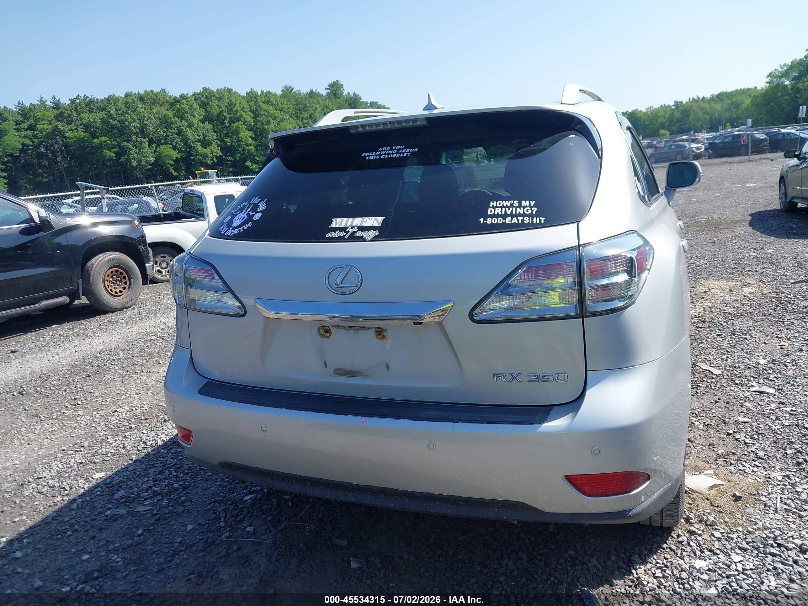 2012 Lexus Rx 350   Silver vin: 2T2BK1BA2CC126106
