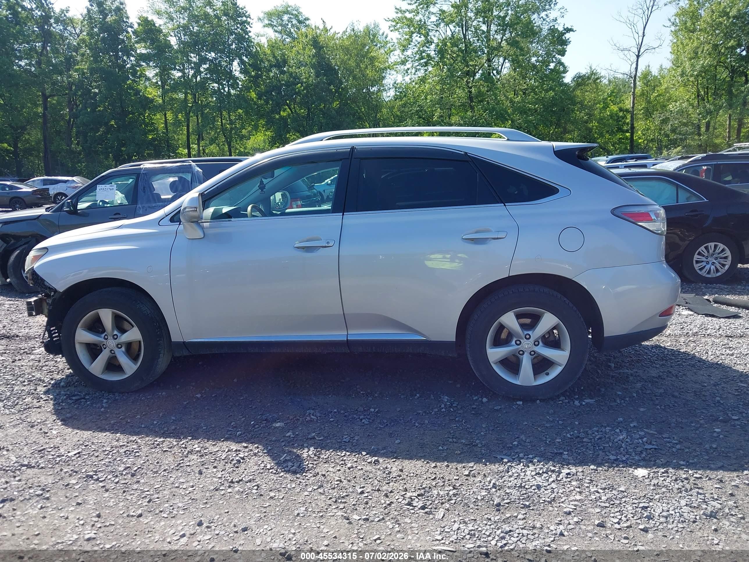 2012 Lexus Rx 350   Silver vin: 2T2BK1BA2CC126106