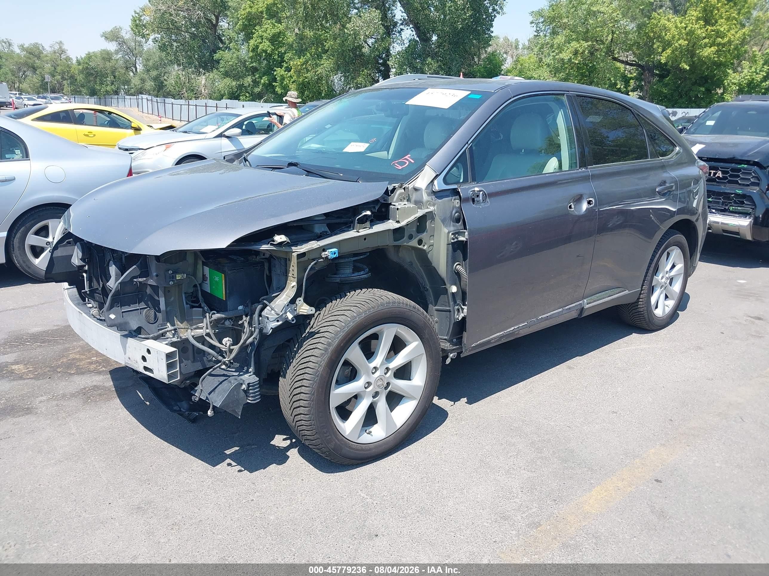 2012 Lexus Rx 350   Gray vin: 2T2BK1BA2CC141995