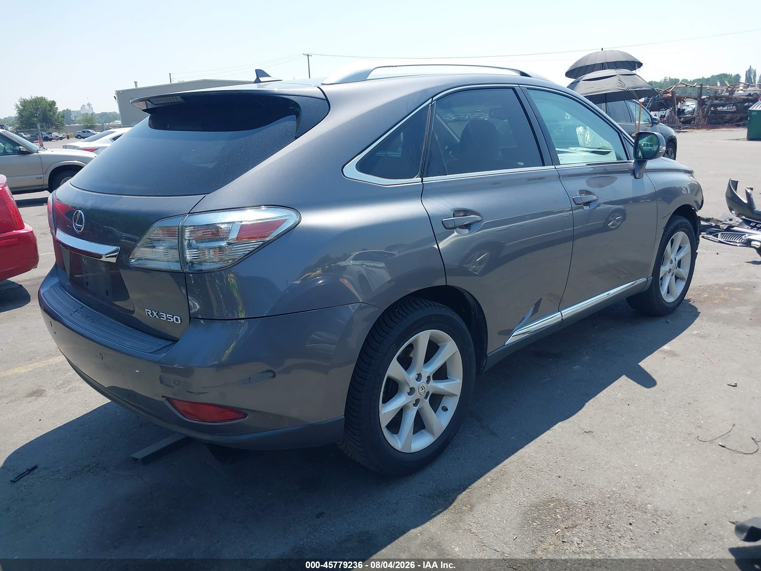 2012 Lexus Rx 350   Gray vin: 2T2BK1BA2CC141995