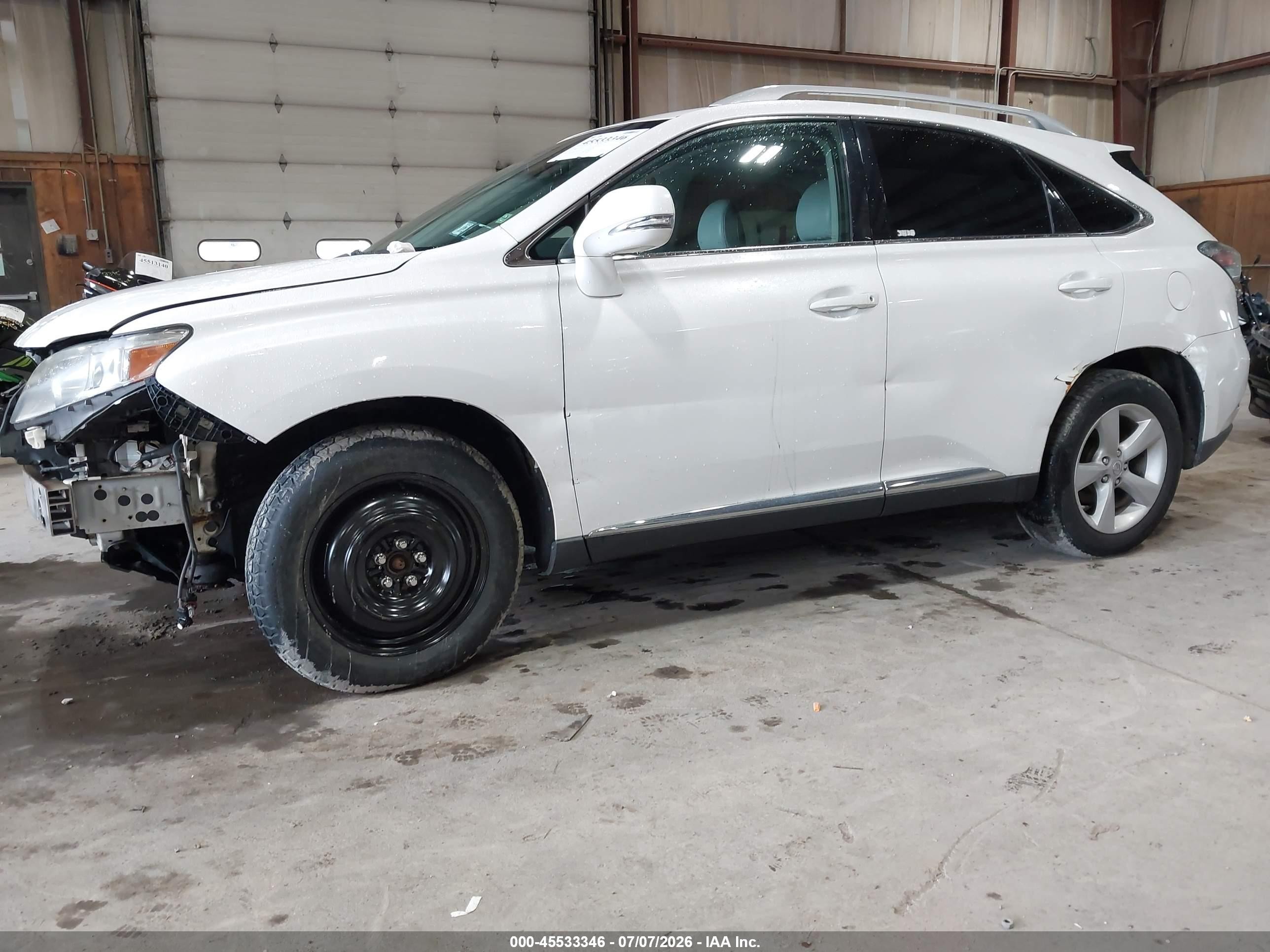 2012 Lexus Rx 350   White vin: 2T2BK1BA2CC147554