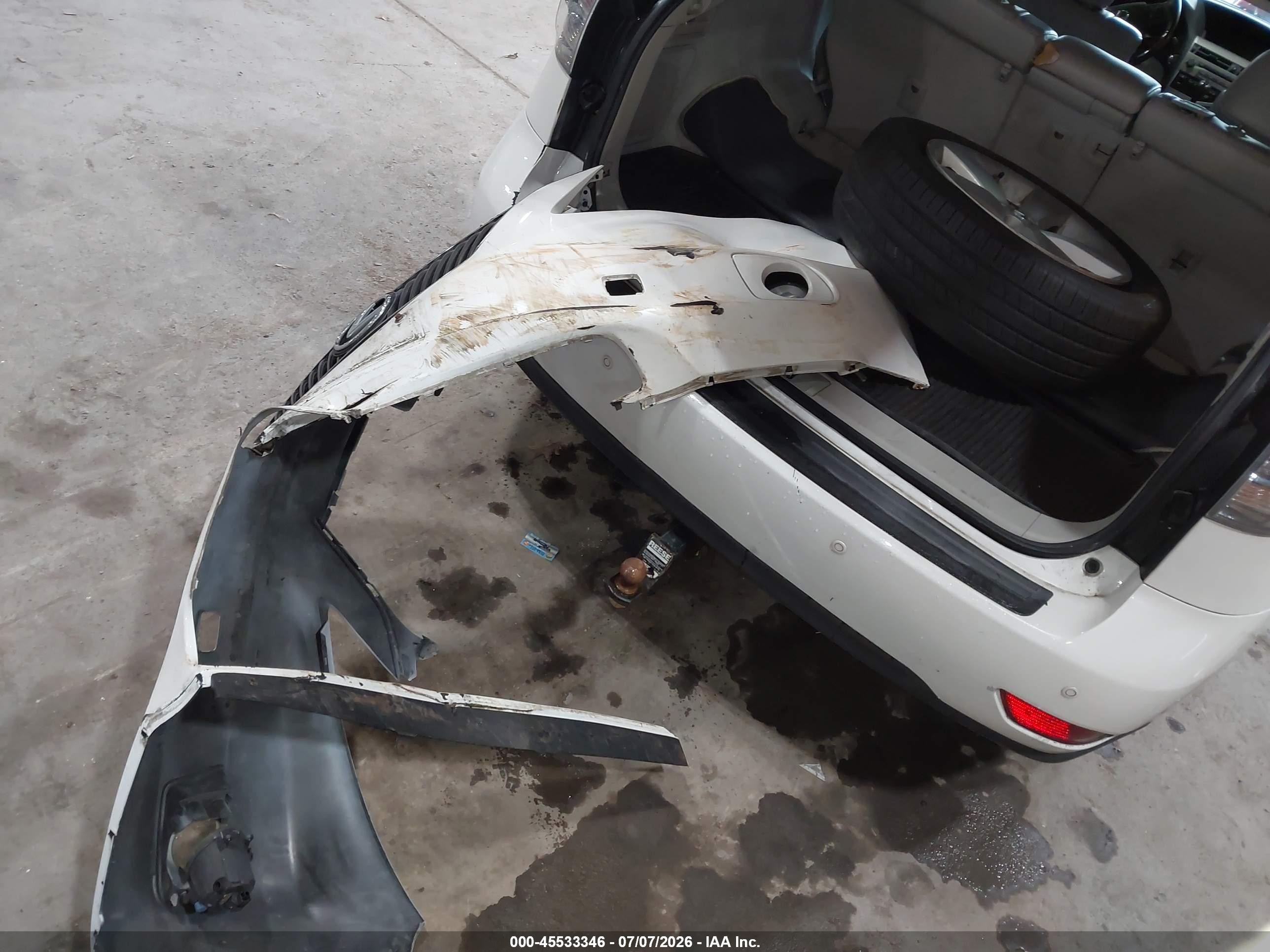 2012 Lexus Rx 350   White vin: 2T2BK1BA2CC147554