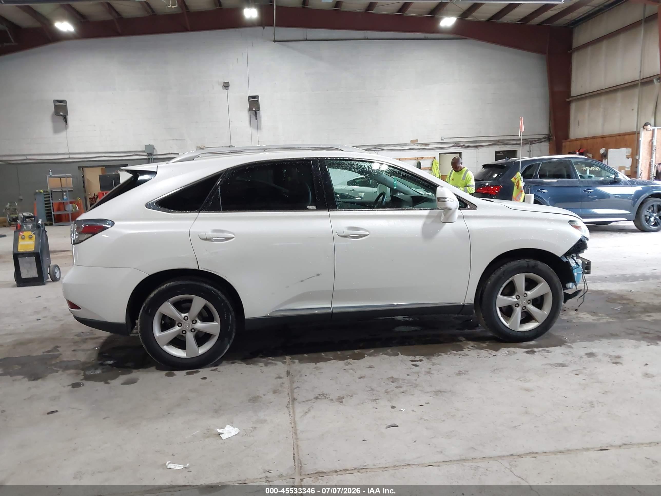 2012 Lexus Rx 350   White vin: 2T2BK1BA2CC147554
