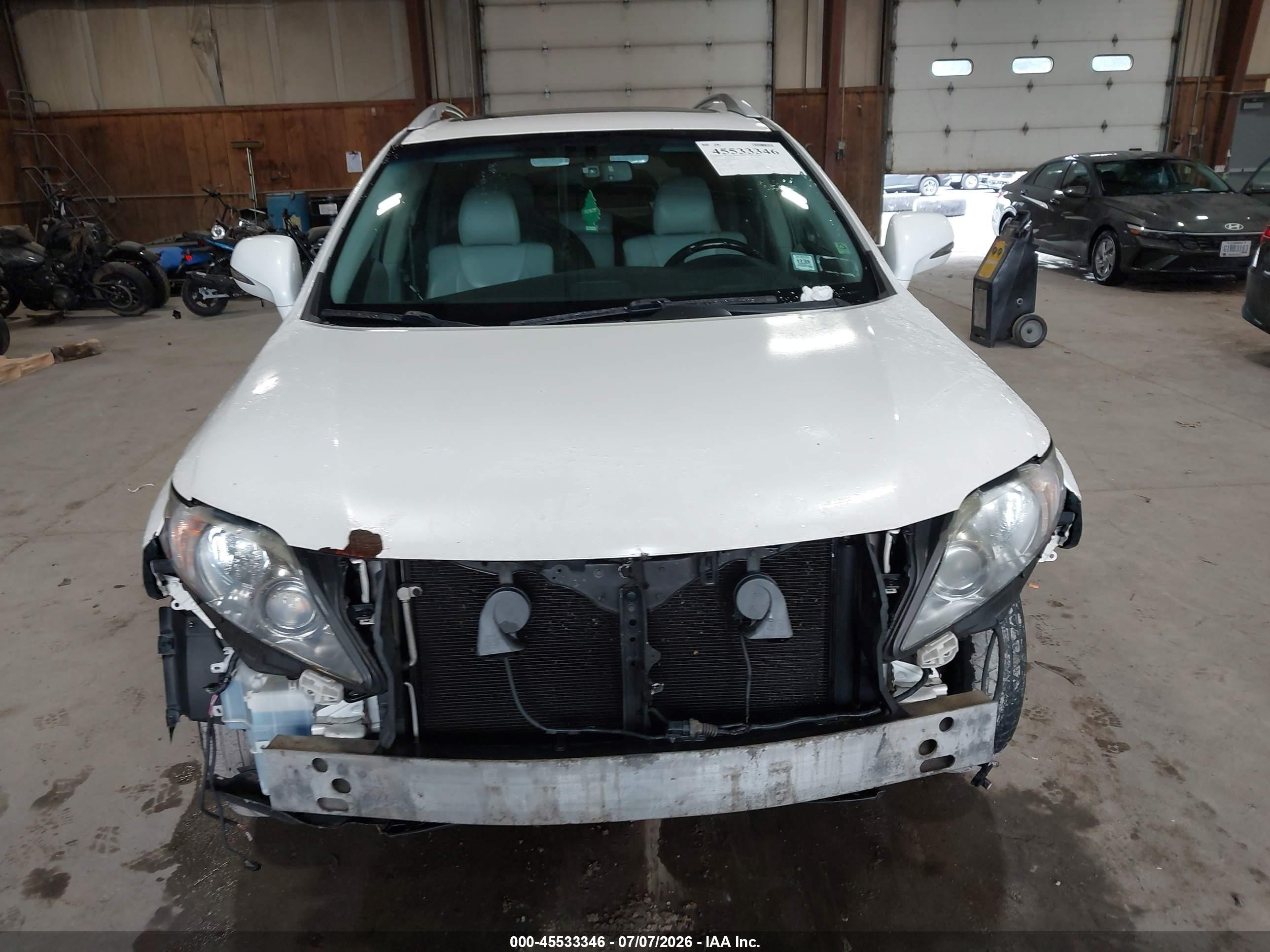 2012 Lexus Rx 350   White vin: 2T2BK1BA2CC147554