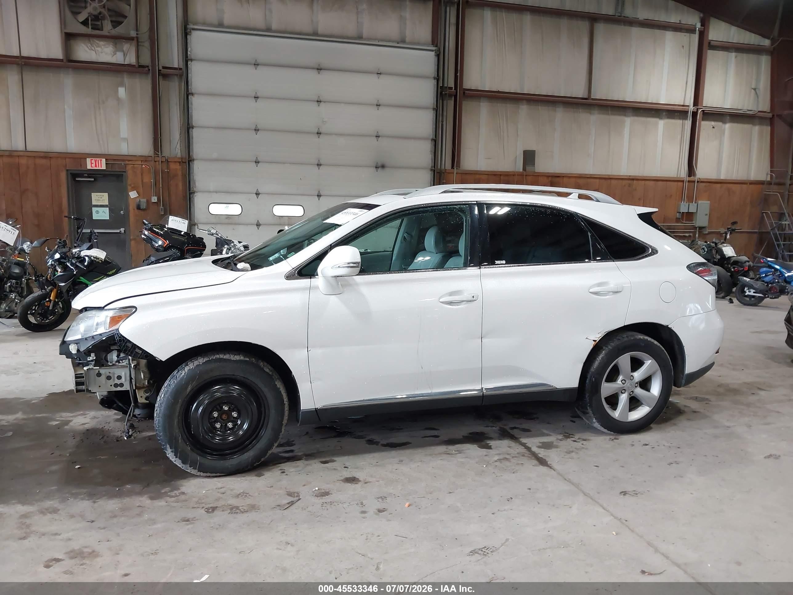 2012 Lexus Rx 350   White vin: 2T2BK1BA2CC147554