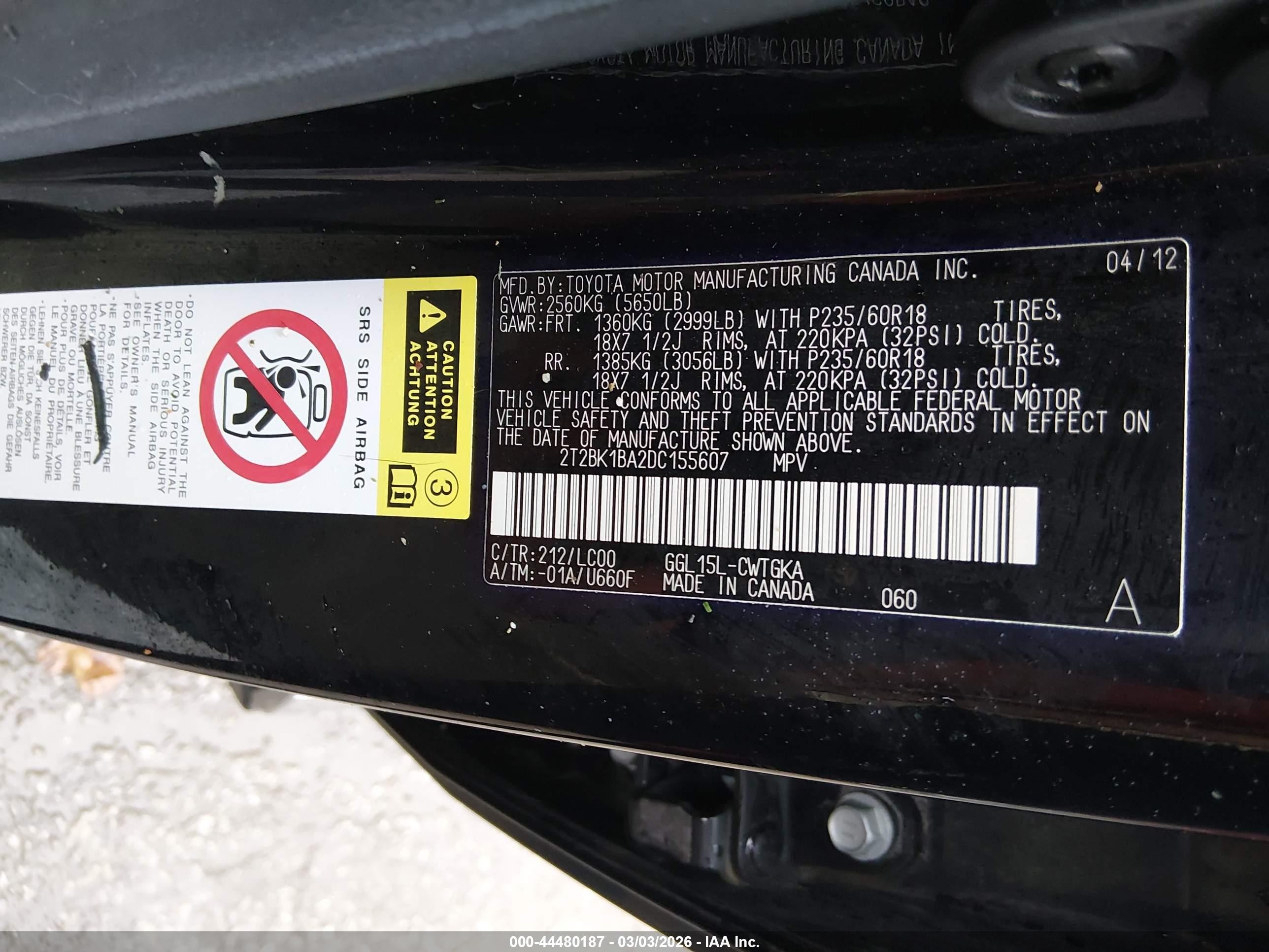 2013 Lexus Rx 350   Black vin: 2T2BK1BA2DC155607