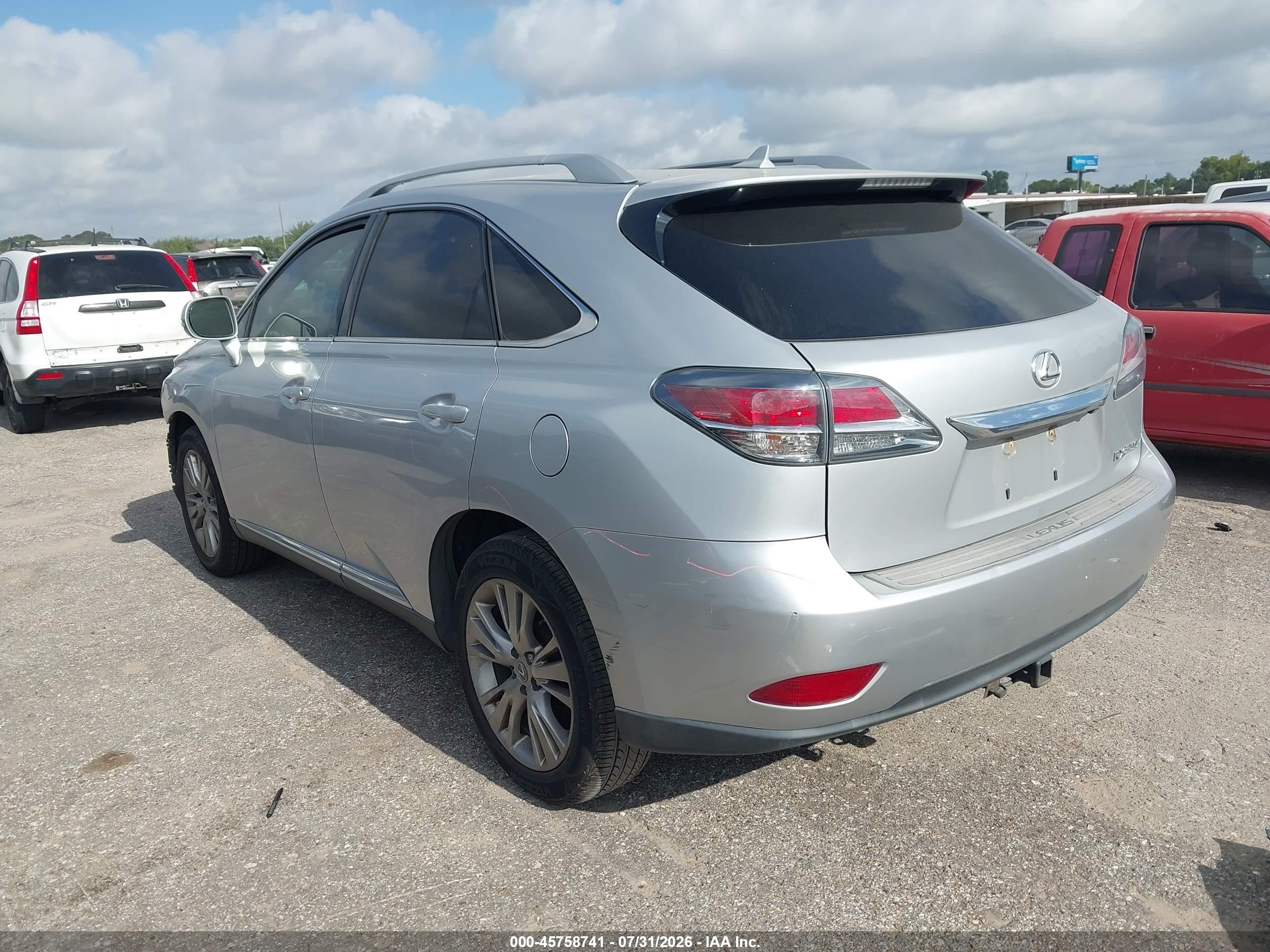 2013 Lexus Rx 350   Silver vin: 2T2BK1BA2DC162511