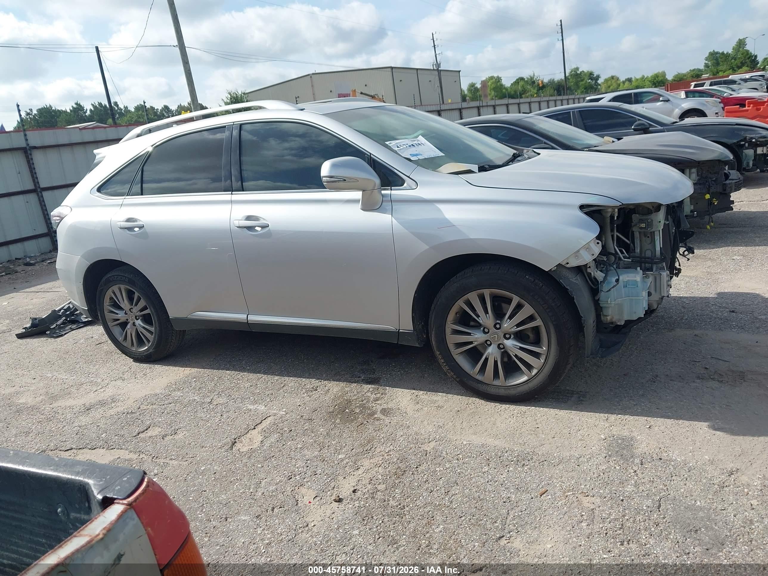 2013 Lexus Rx 350   Silver vin: 2T2BK1BA2DC162511