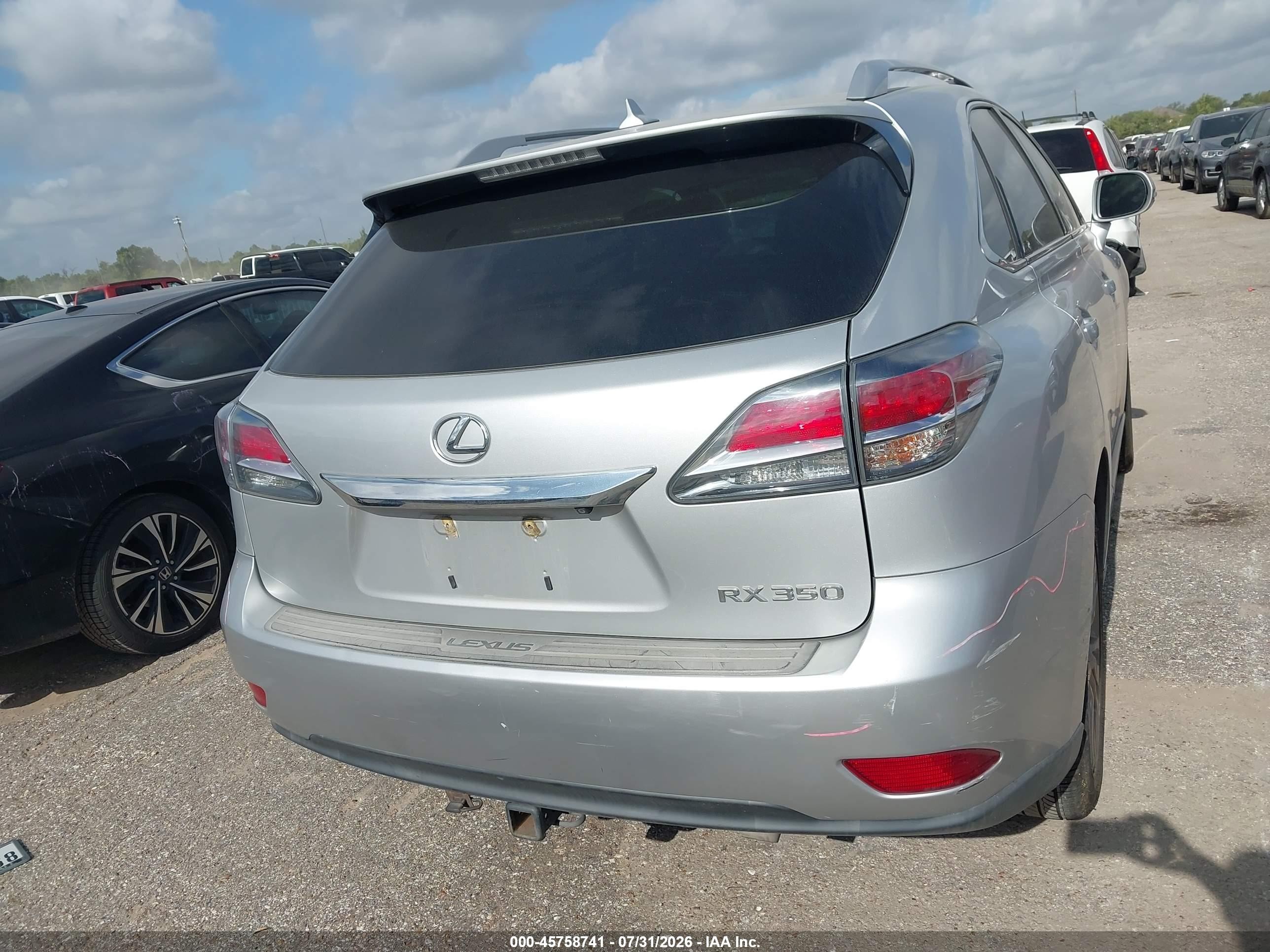 2013 Lexus Rx 350   Silver vin: 2T2BK1BA2DC162511
