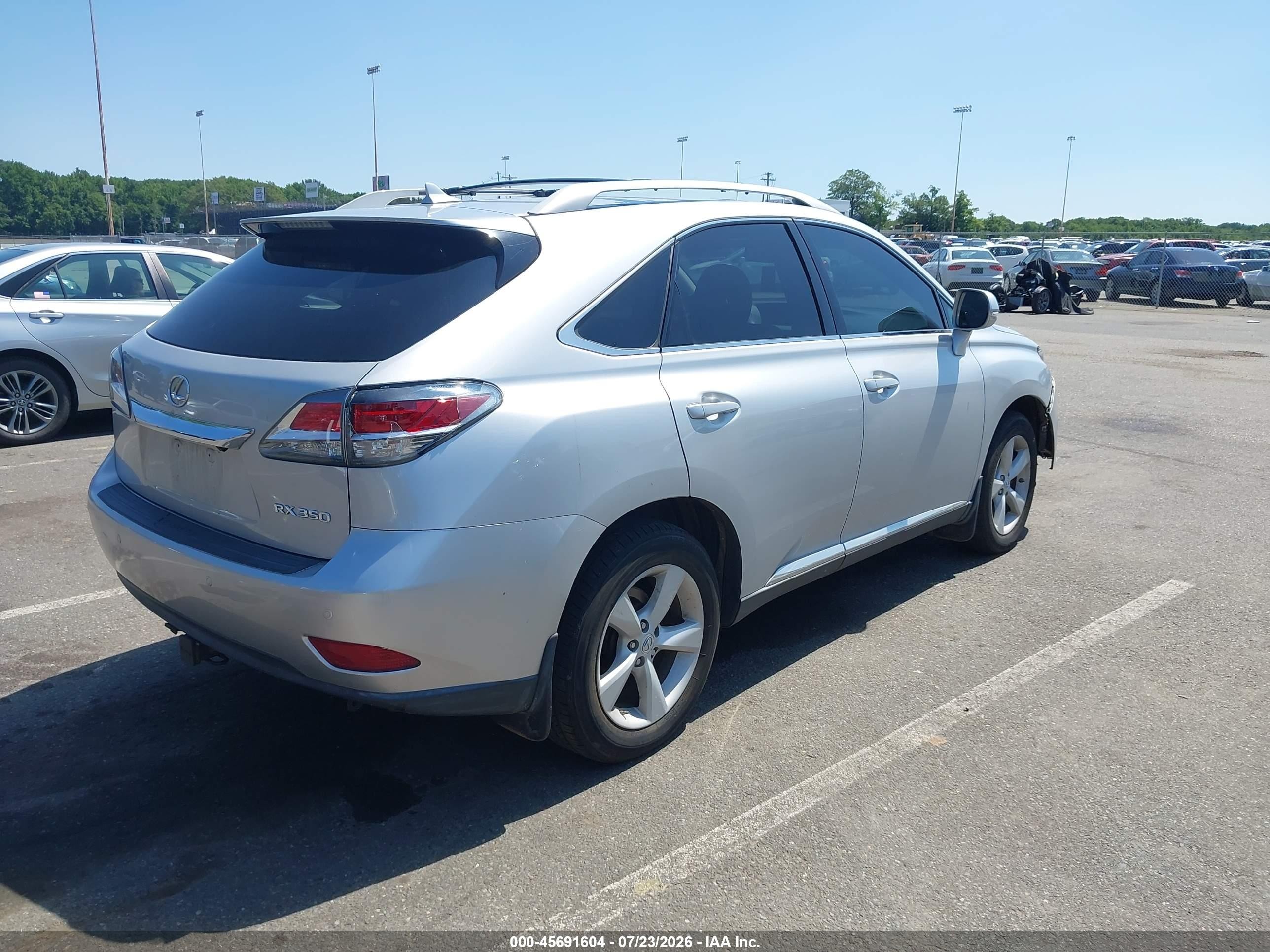 2013 Lexus Rx 350   Silver vin: 2T2BK1BA2DC164145