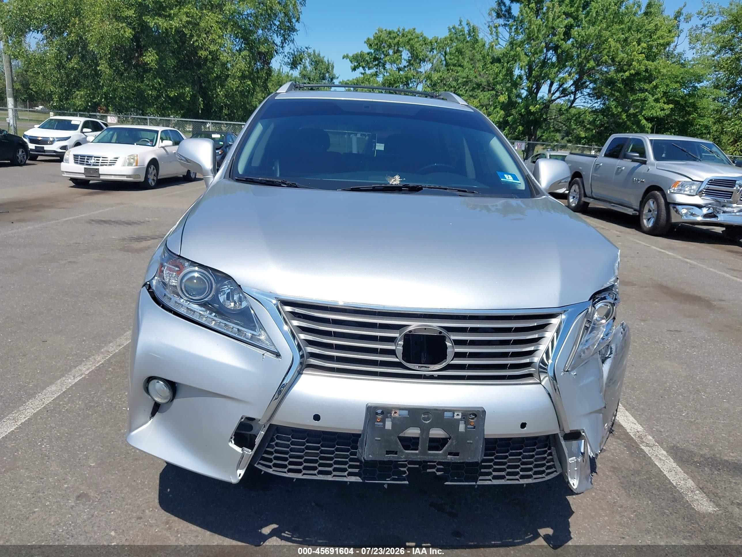 2013 Lexus Rx 350   Silver vin: 2T2BK1BA2DC164145