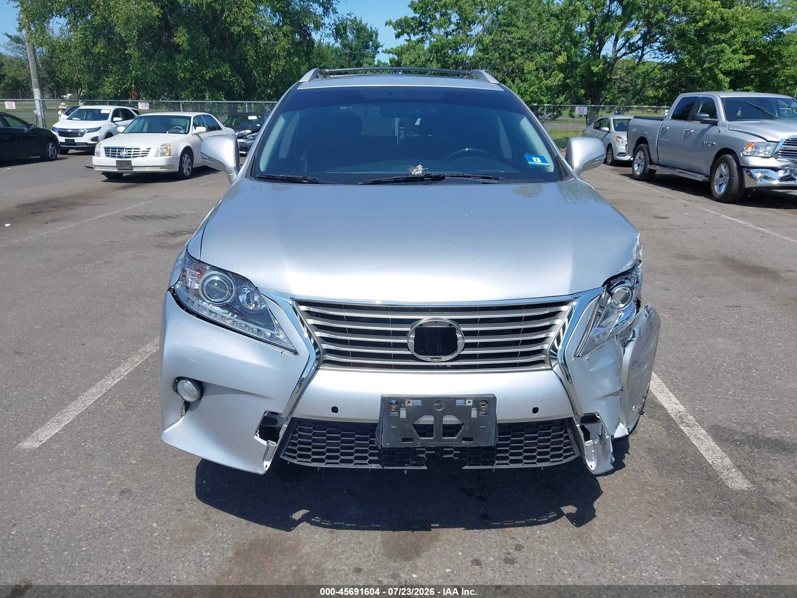 2013 Lexus Rx 350   Silver vin: 2T2BK1BA2DC164145