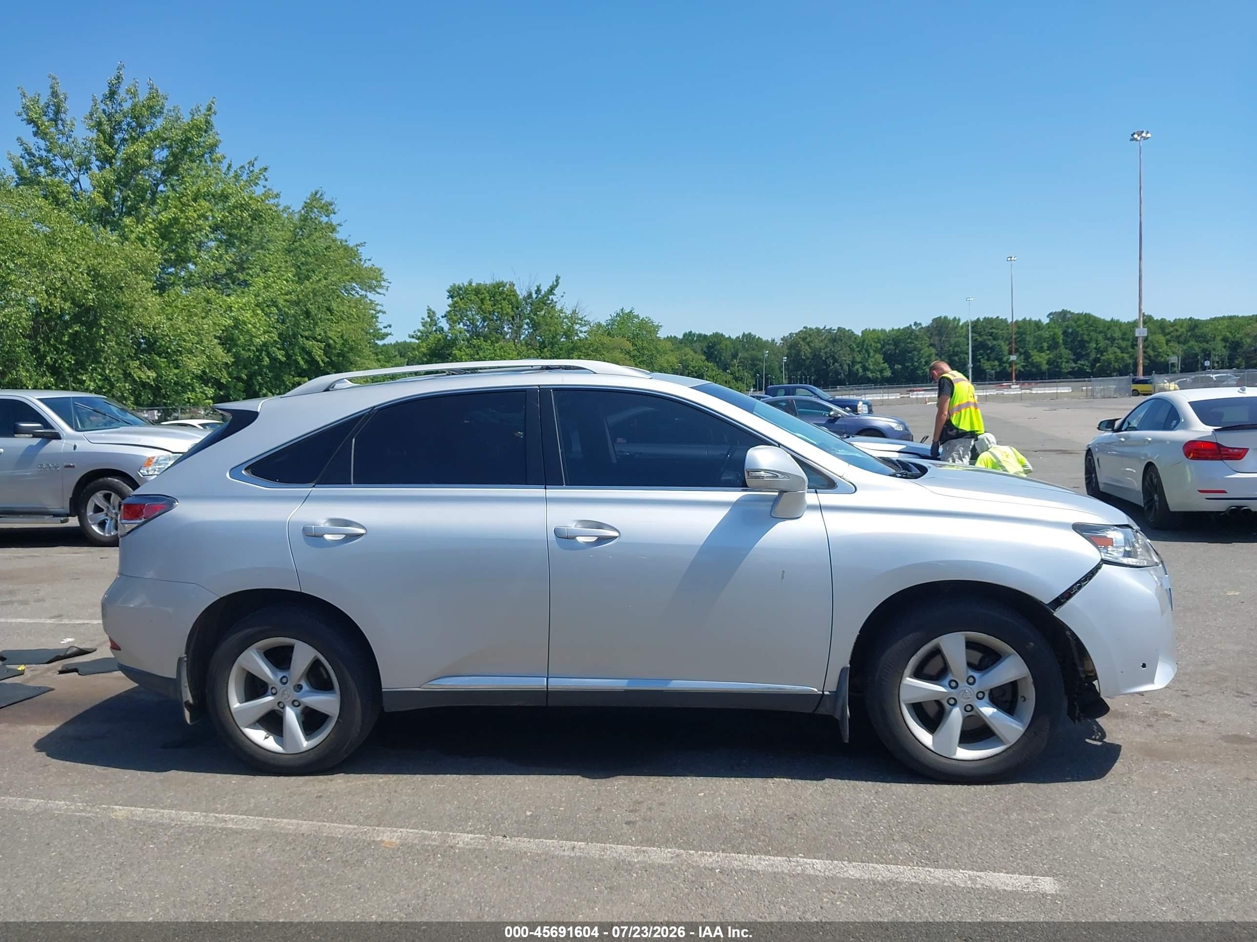 2013 Lexus Rx 350   Silver vin: 2T2BK1BA2DC164145