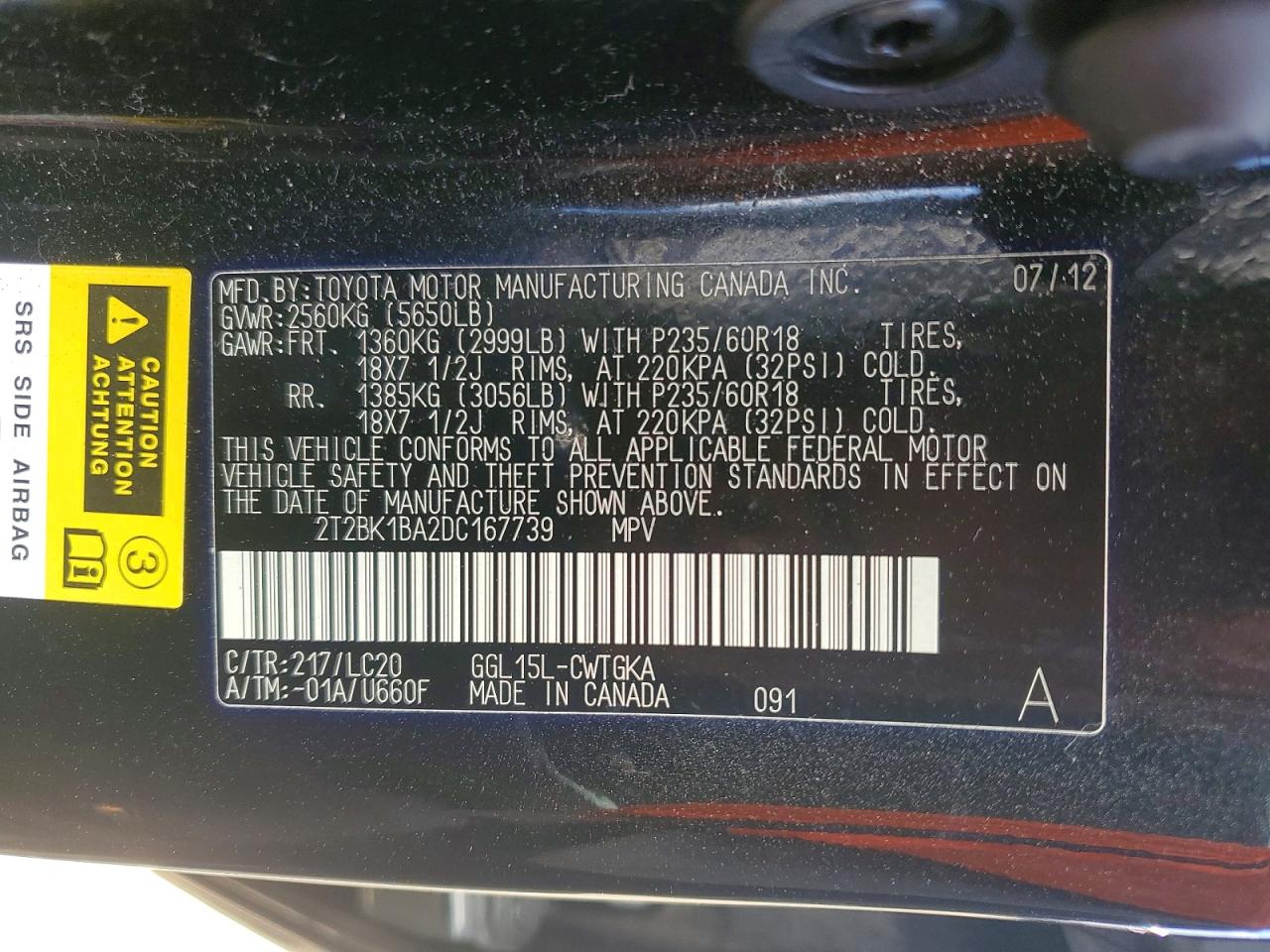 2013 Lexus Rx 350 Base Black vin: 2T2BK1BA2DC167739