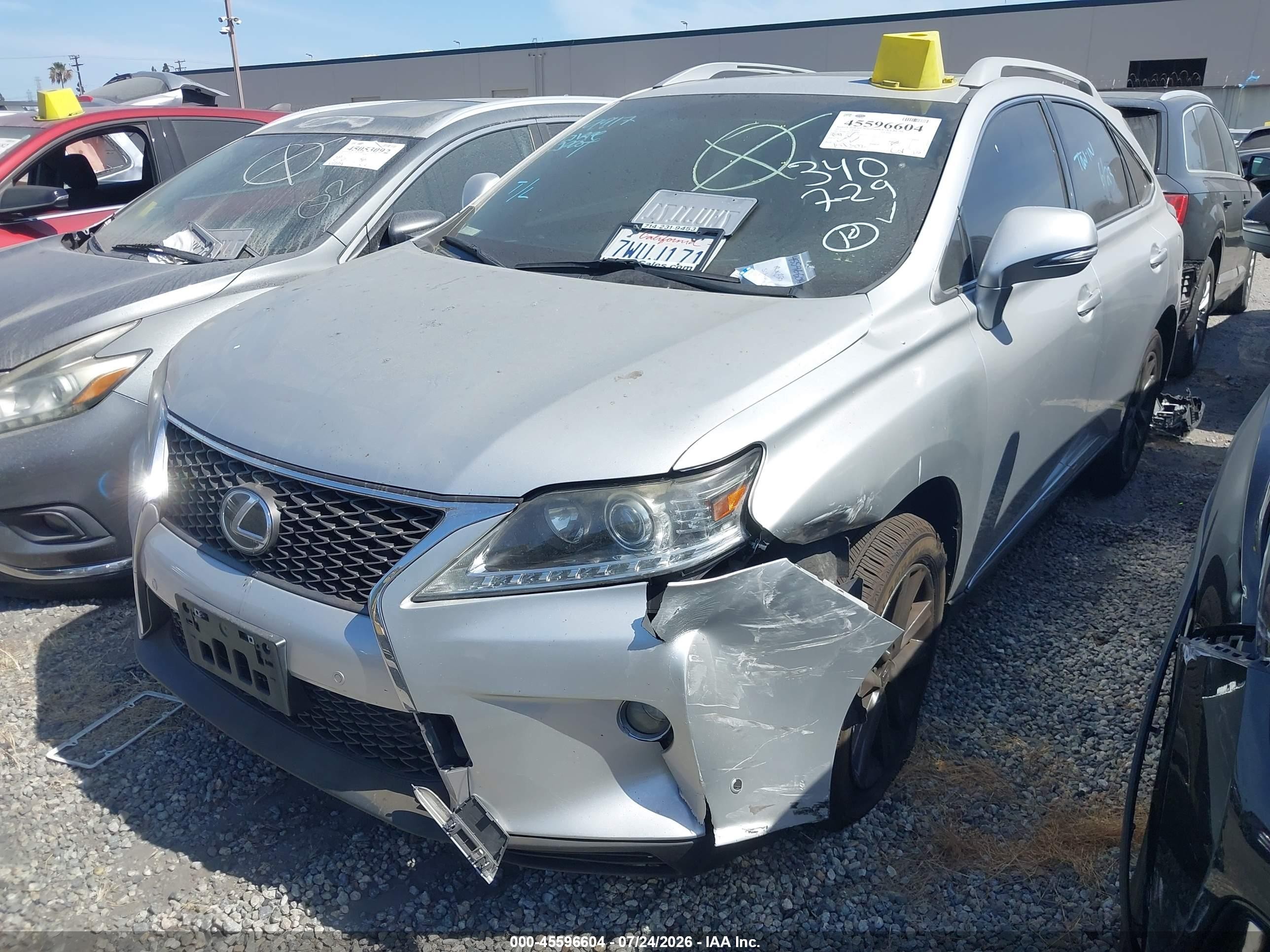2013 Lexus Rx 350 F Sport Silver vin: 2T2BK1BA2DC194696
