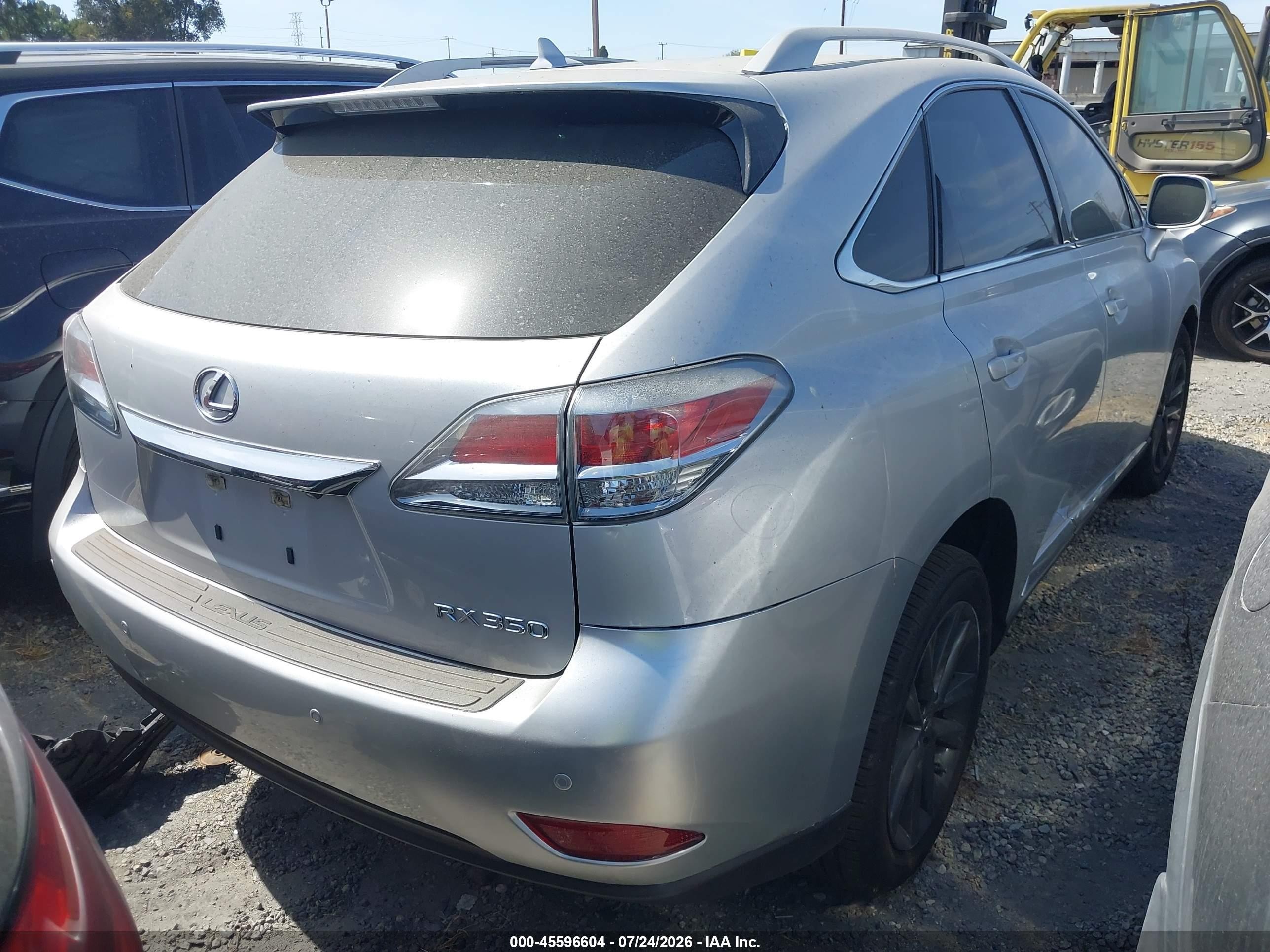 2013 Lexus Rx 350 F Sport Silver vin: 2T2BK1BA2DC194696