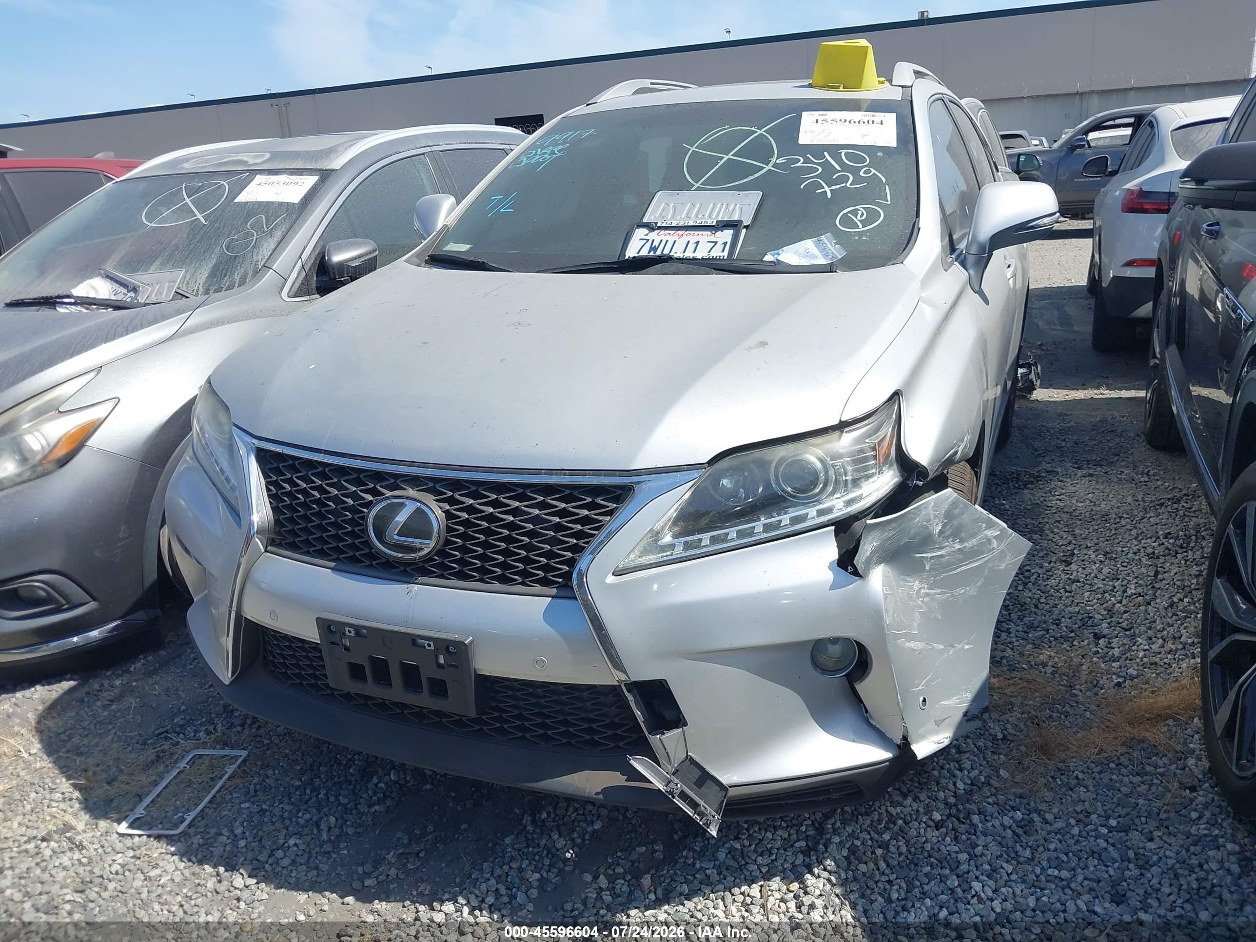 2013 Lexus Rx 350 F Sport Silver vin: 2T2BK1BA2DC194696