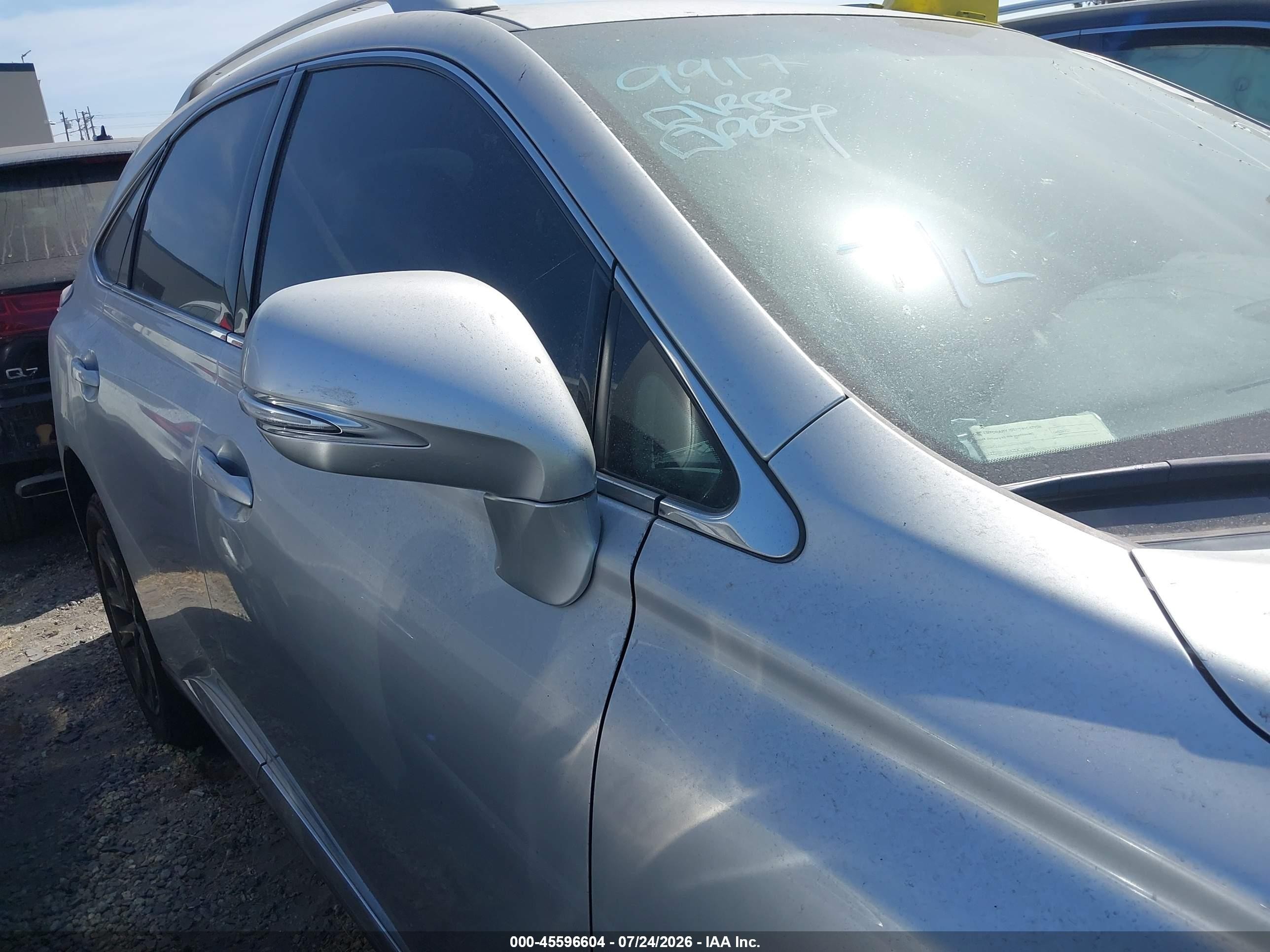 2013 Lexus Rx 350 F Sport Silver vin: 2T2BK1BA2DC194696