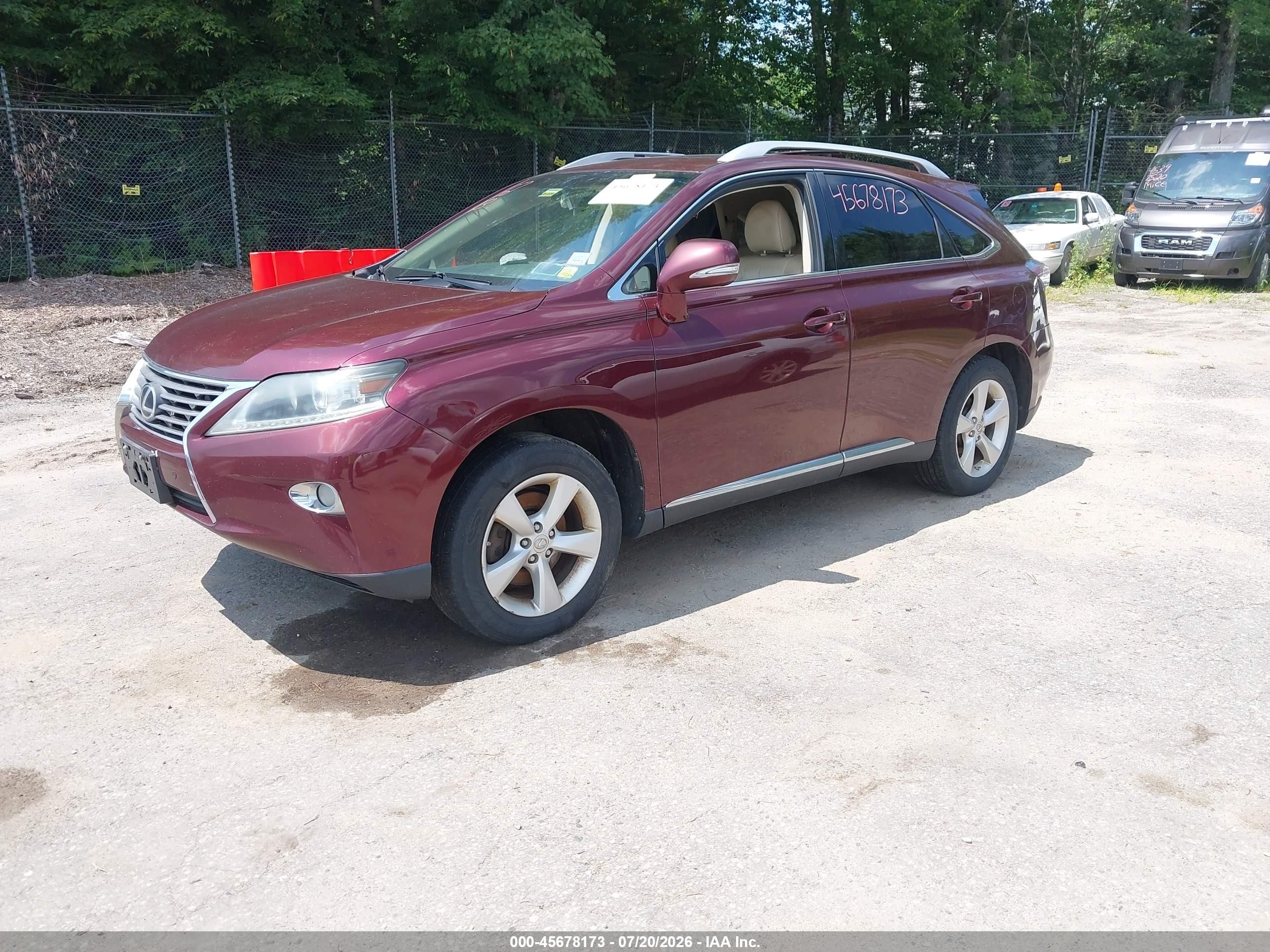 2013 Lexus Rx 350   Maroon vin: 2T2BK1BA2DC195248