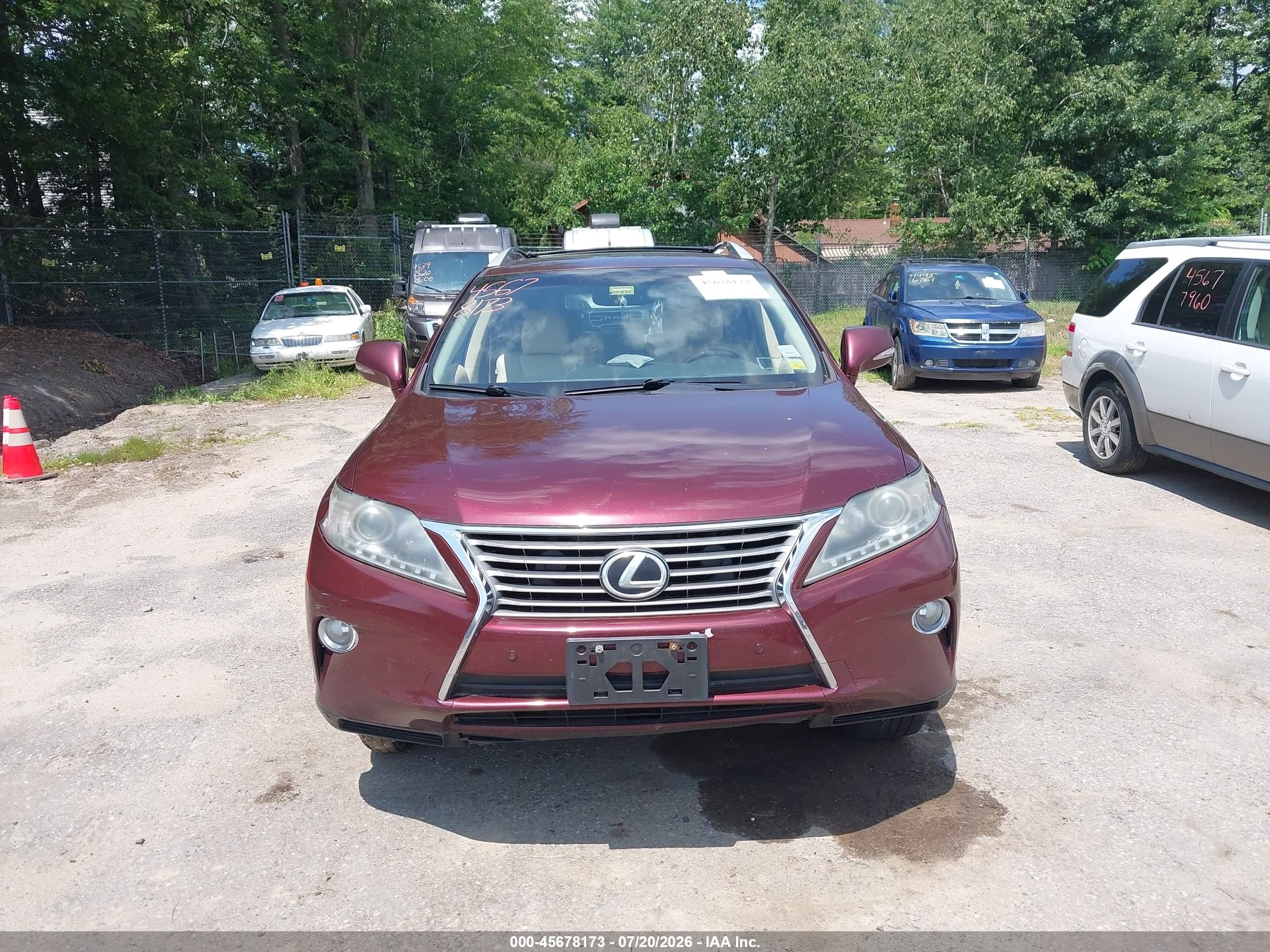 2013 Lexus Rx 350   Maroon vin: 2T2BK1BA2DC195248