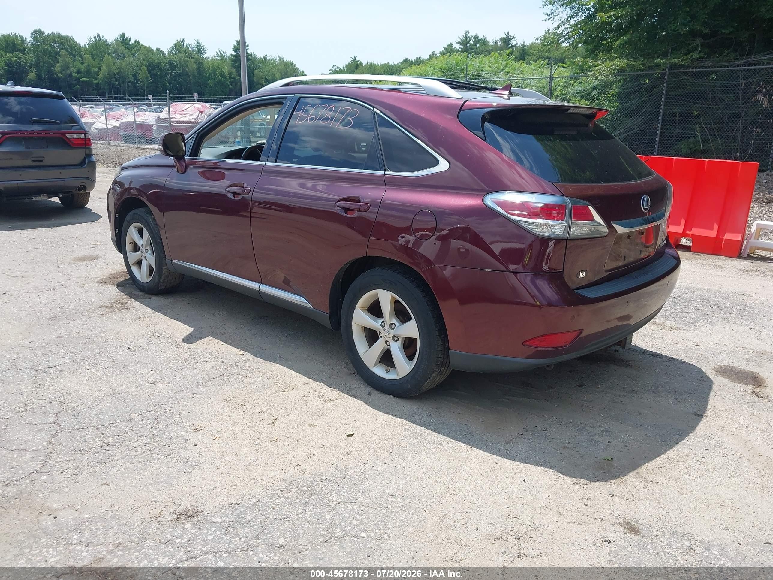 2013 Lexus Rx 350   Maroon vin: 2T2BK1BA2DC195248