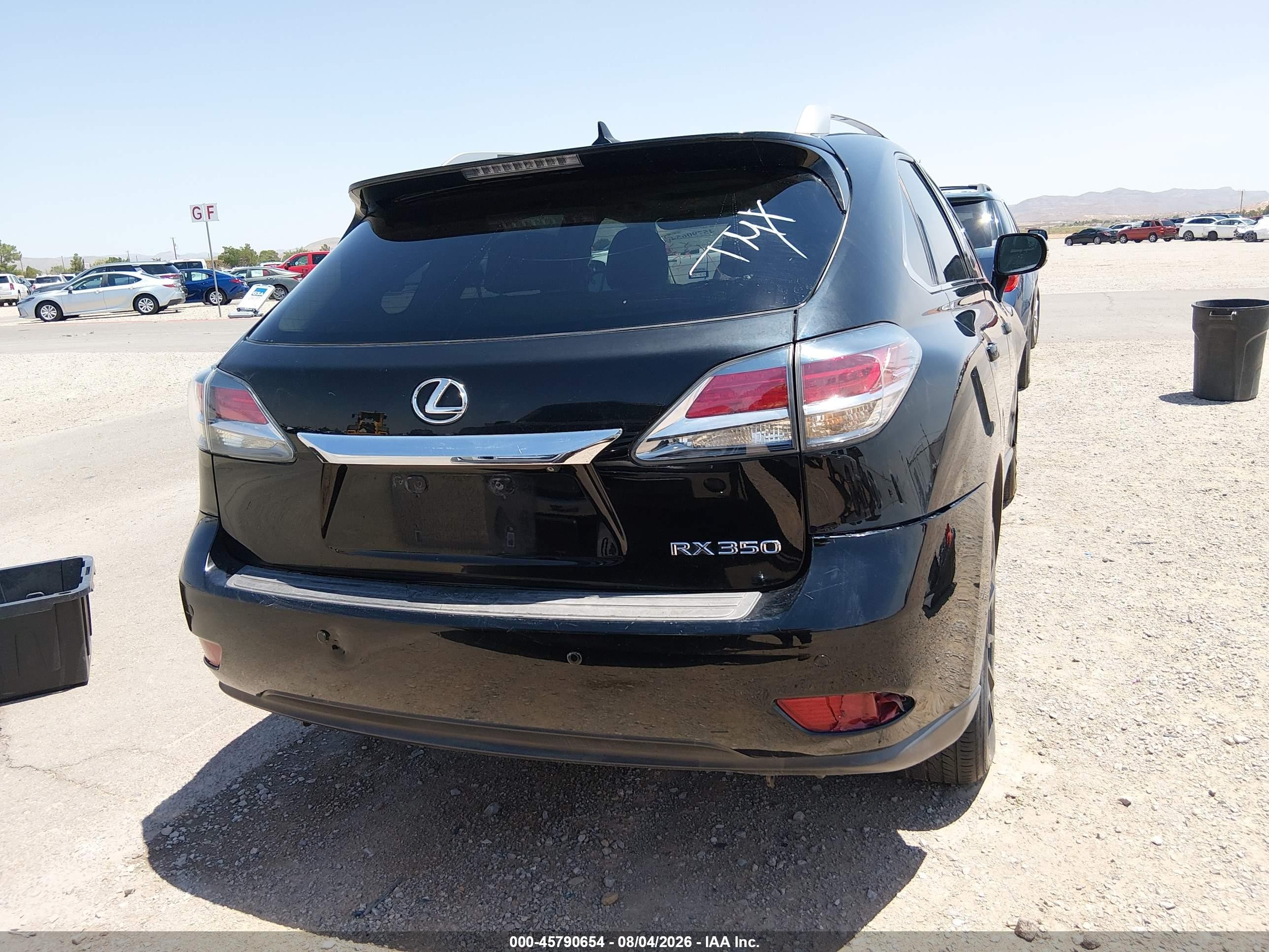 2013 Lexus Rx 350   Black vin: 2T2BK1BA2DC223937