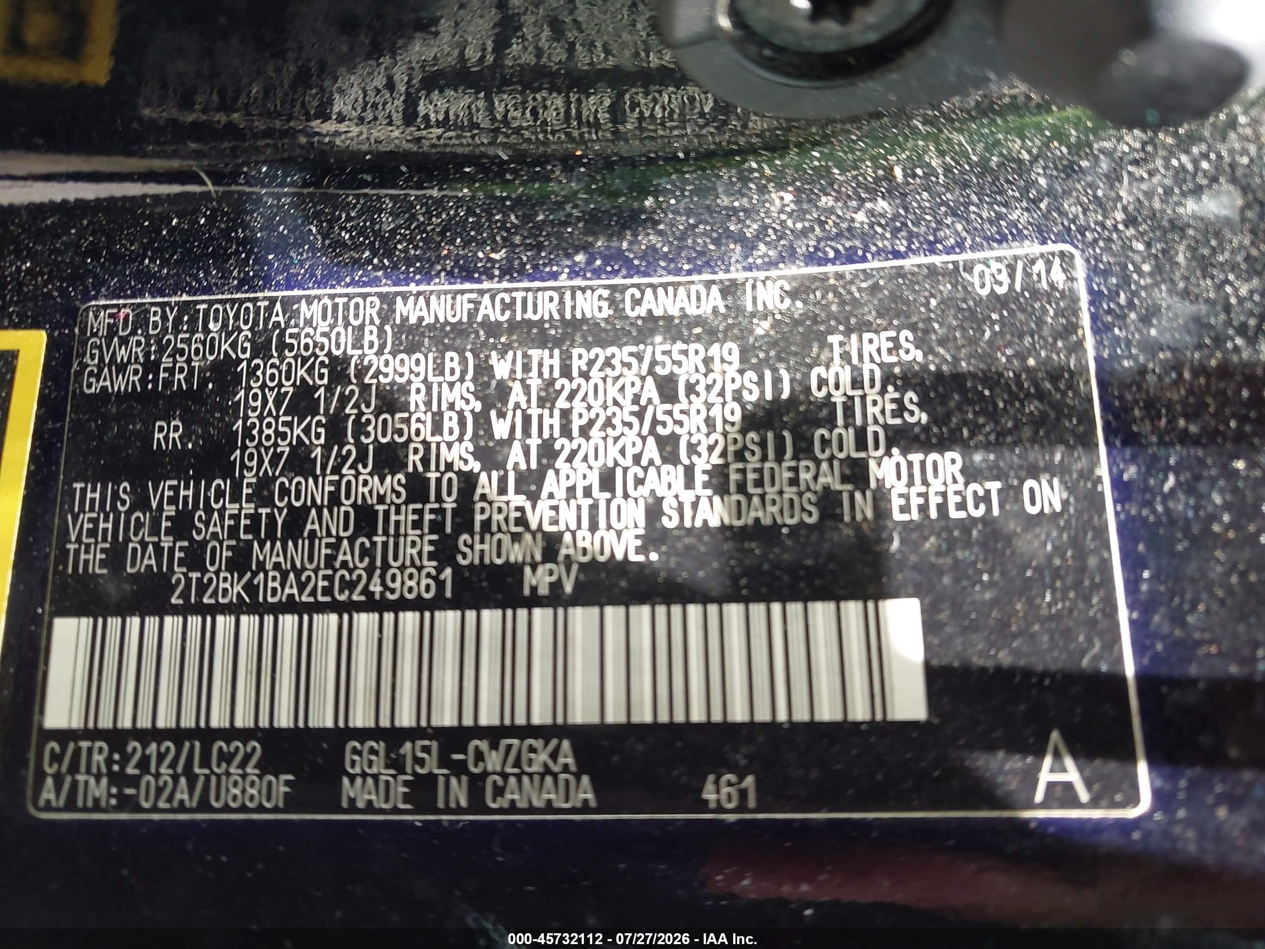 2014 Lexus Rx 350 F Sport Black vin: 2T2BK1BA2EC249861