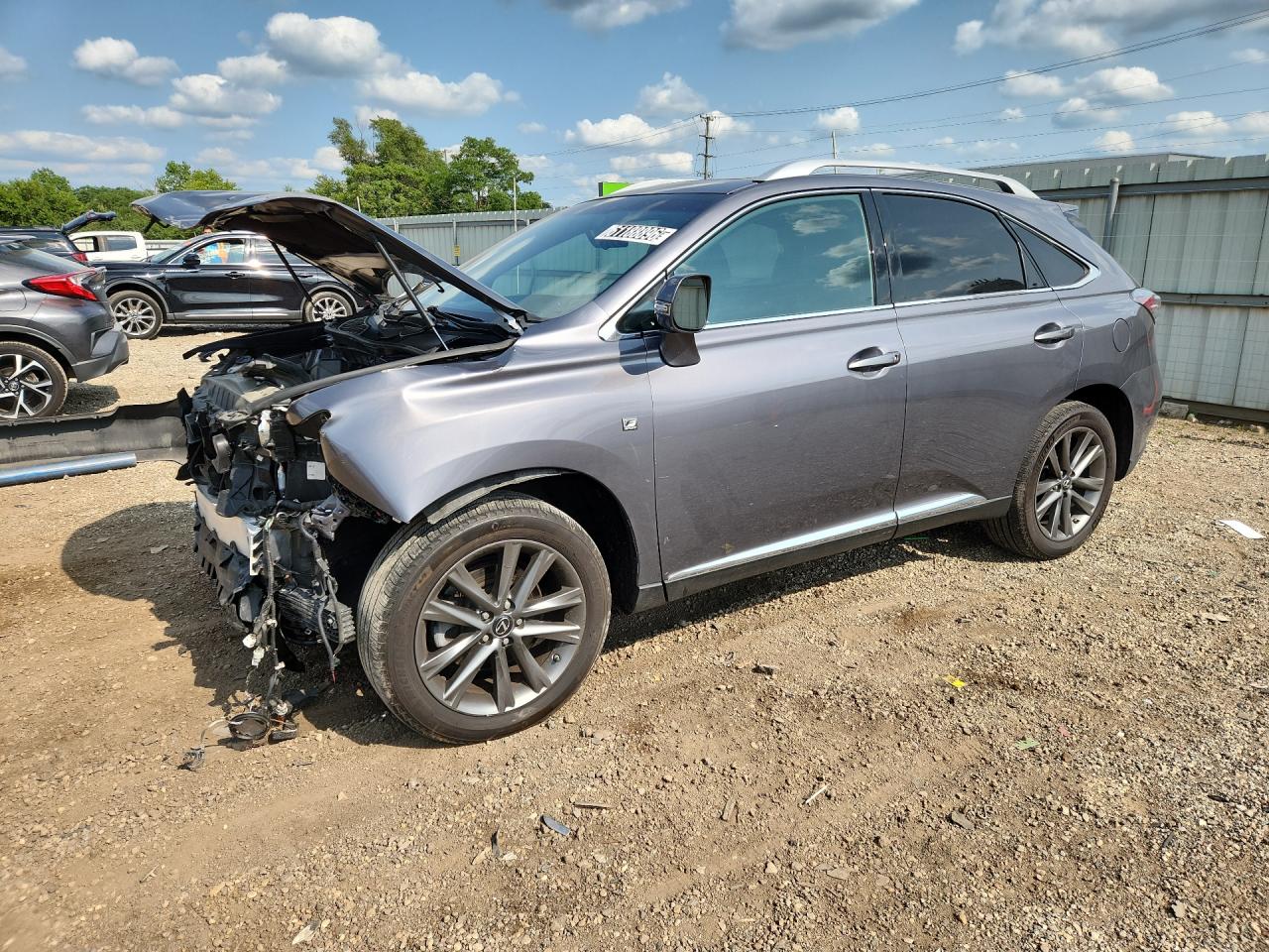 2015 Lexus Rx 350 F Sport Gray vin: 2T2BK1BA2FC253328 Damage: Left Head Lamp, Broken, Replacement Required