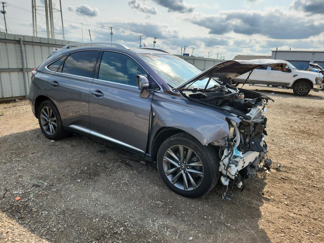 2015 Lexus Rx 350 F Sport Gray vin: 2T2BK1BA2FC253328 Damage: Right Head Lamp, Broken, Replacement Required