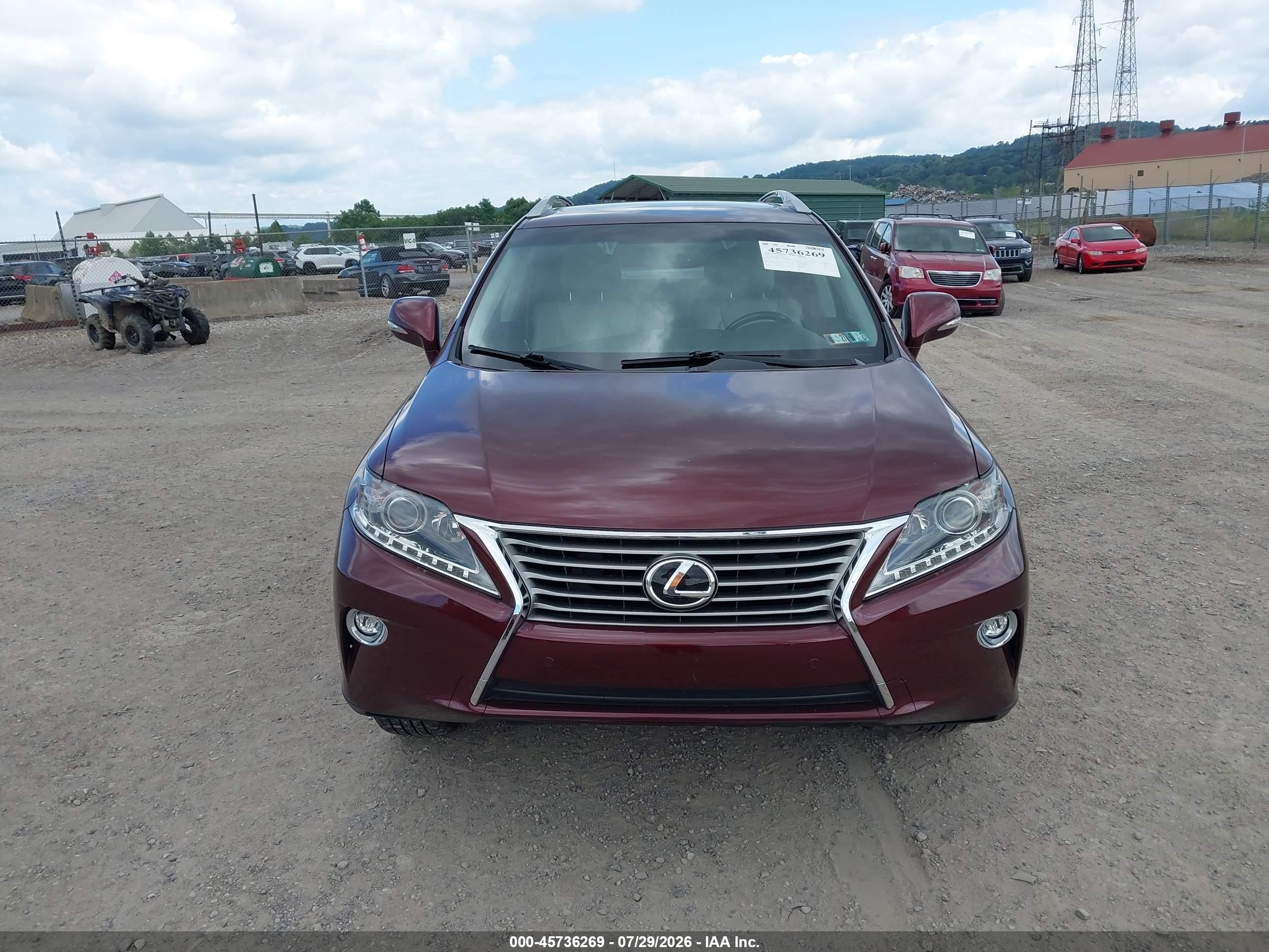 2015 Lexus Rx 350   Burgundy vin: 2T2BK1BA2FC261011