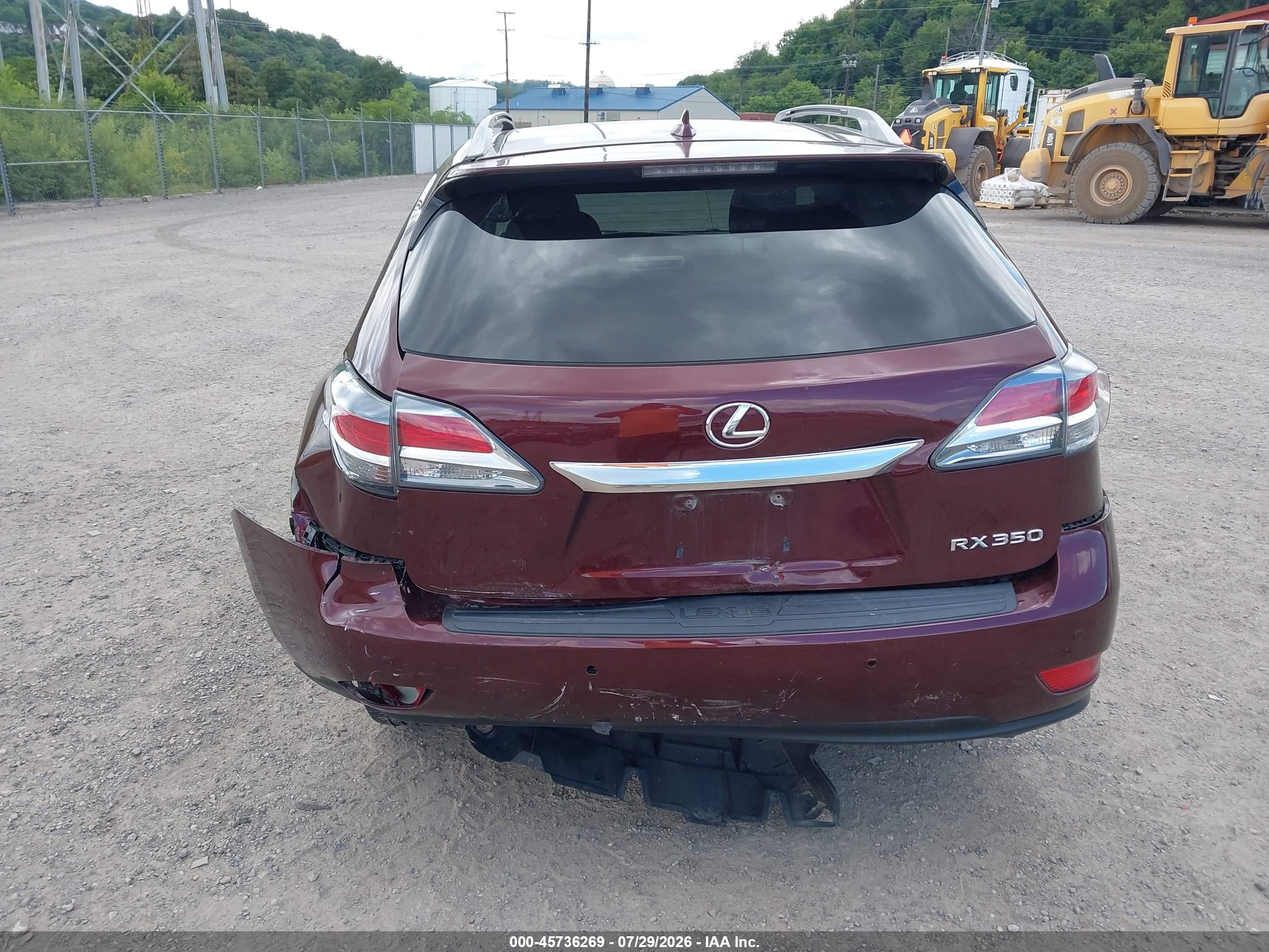 2015 Lexus Rx 350   Burgundy vin: 2T2BK1BA2FC261011
