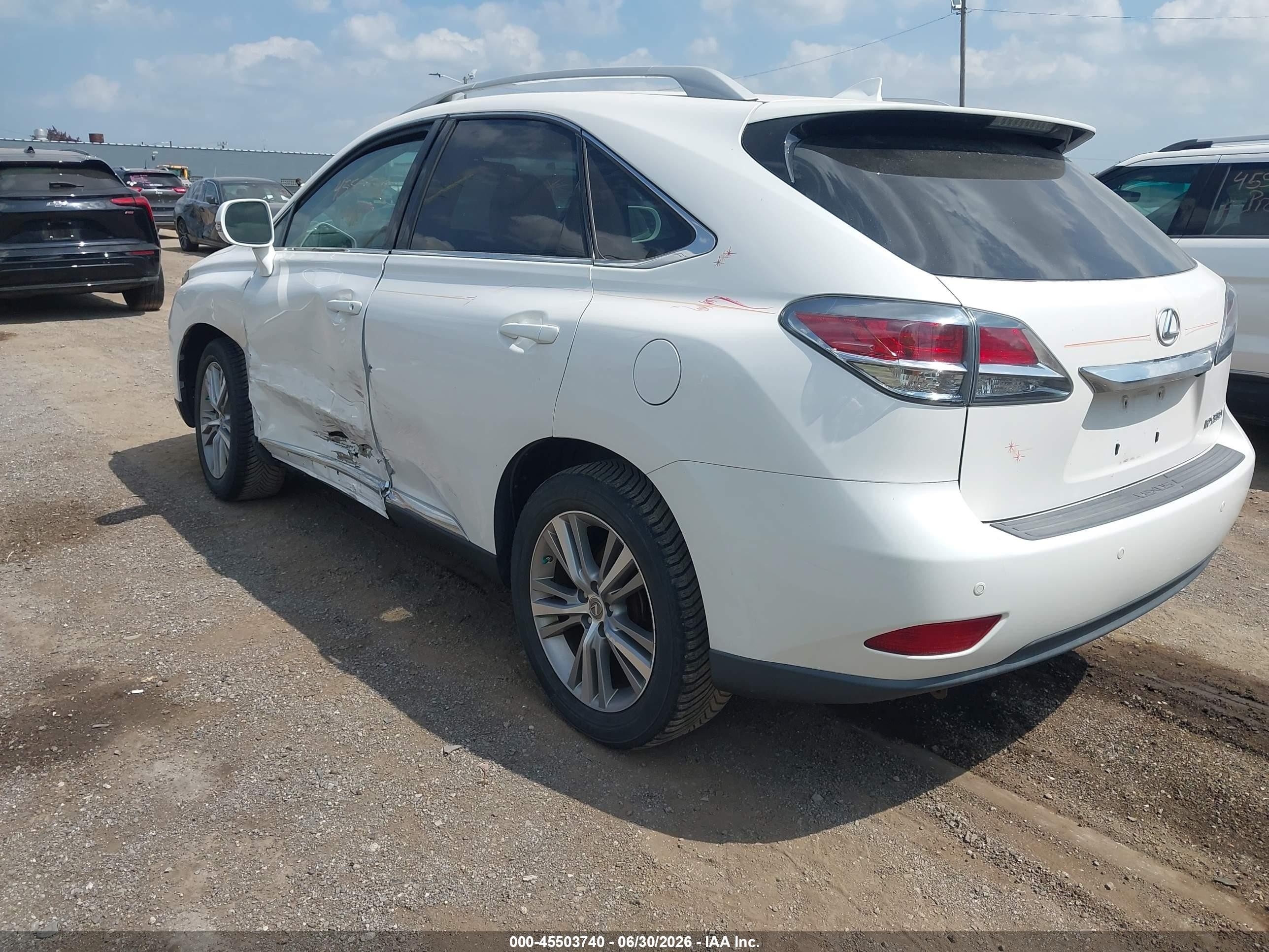 2015 Lexus Rx 350   White vin: 2T2BK1BA2FC276446