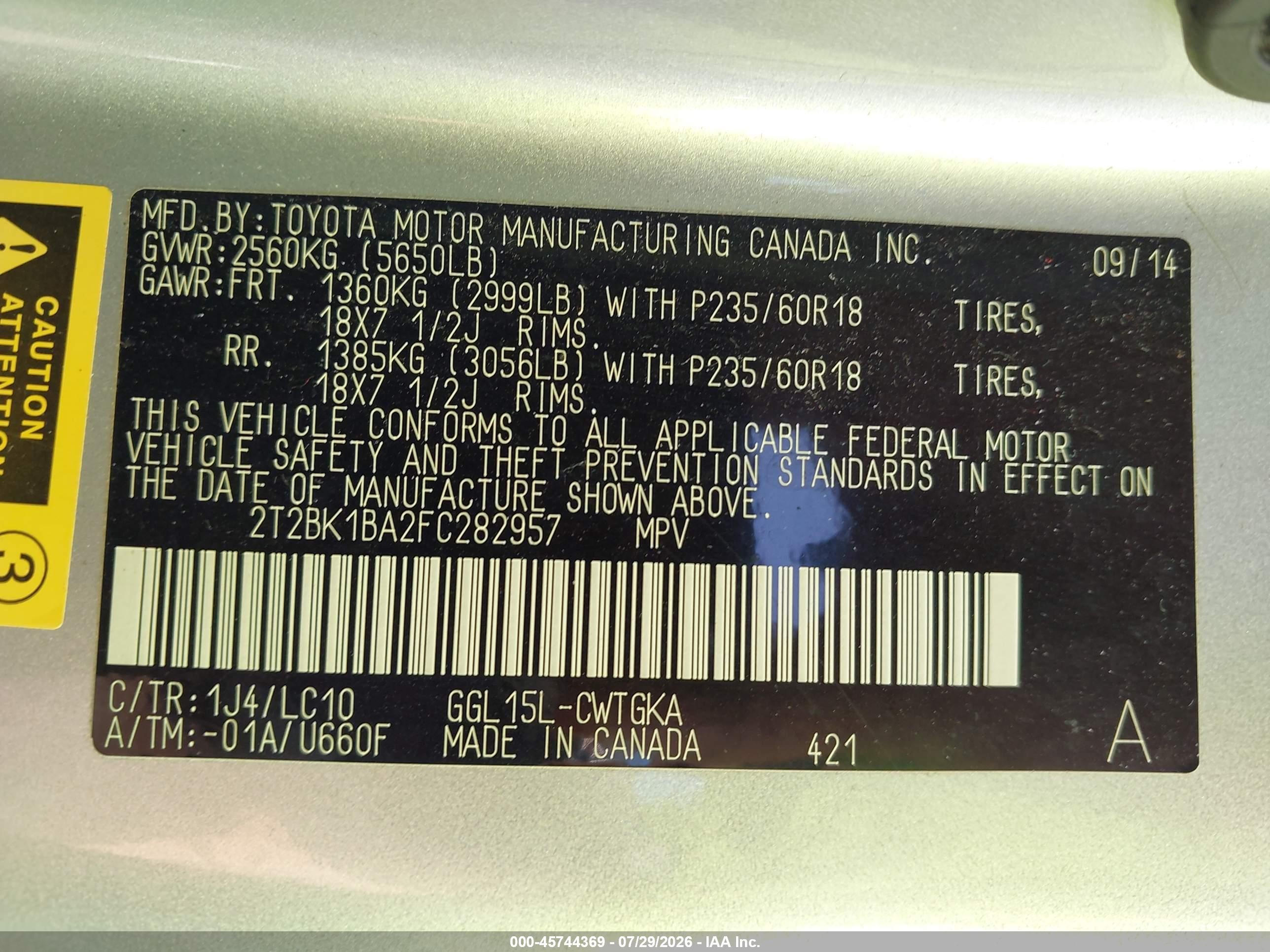2015 Lexus Rx 350   Silver vin: 2T2BK1BA2FC282957