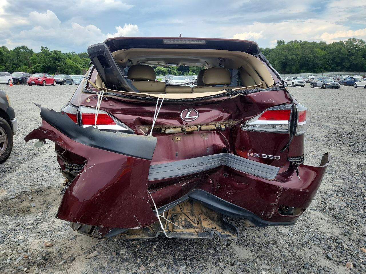 2015 Lexus Rx 350 Base Maroon vin: 2T2BK1BA2FC294185